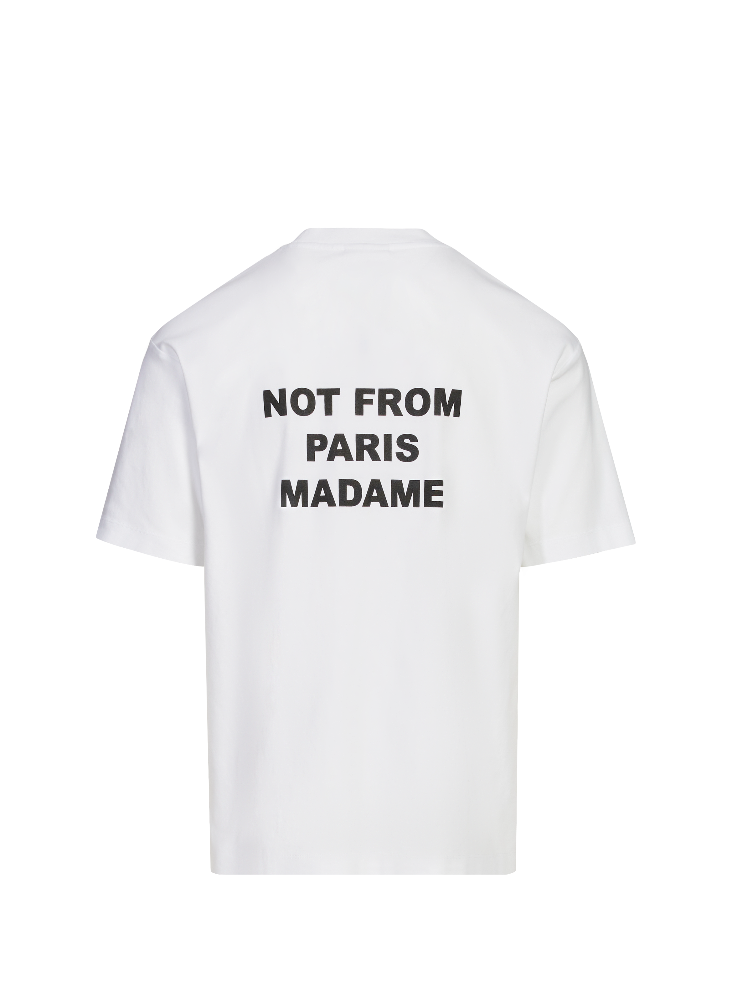 T-Shirt ample sérigraphié en coton DROLE DE MONSIEUR Blanc