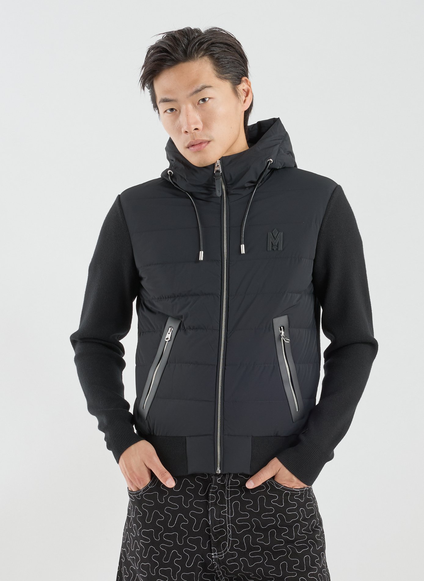 MACKAGE Veste légère bi-matière Noir