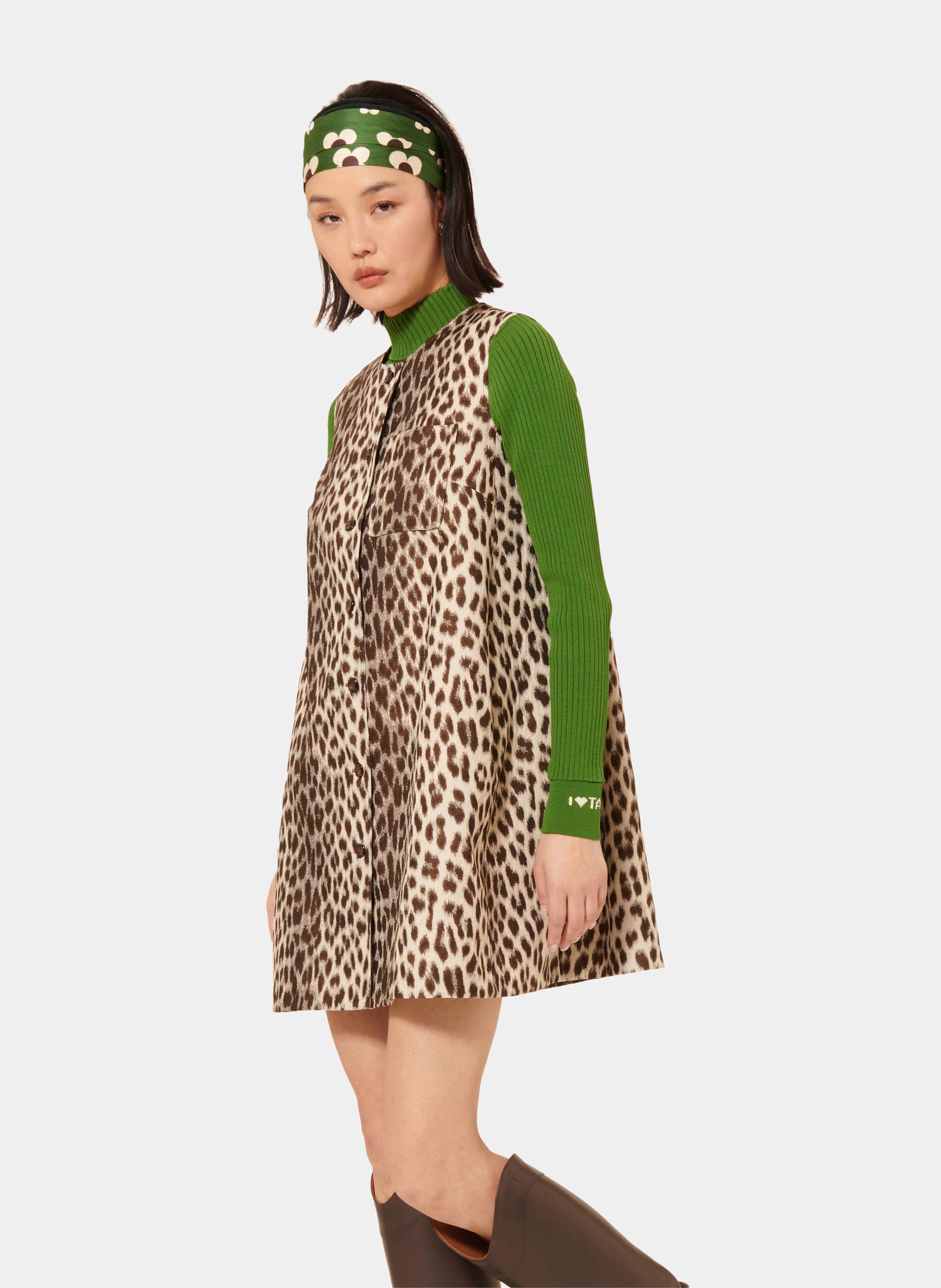 TARA JARMON Robe remma Marron