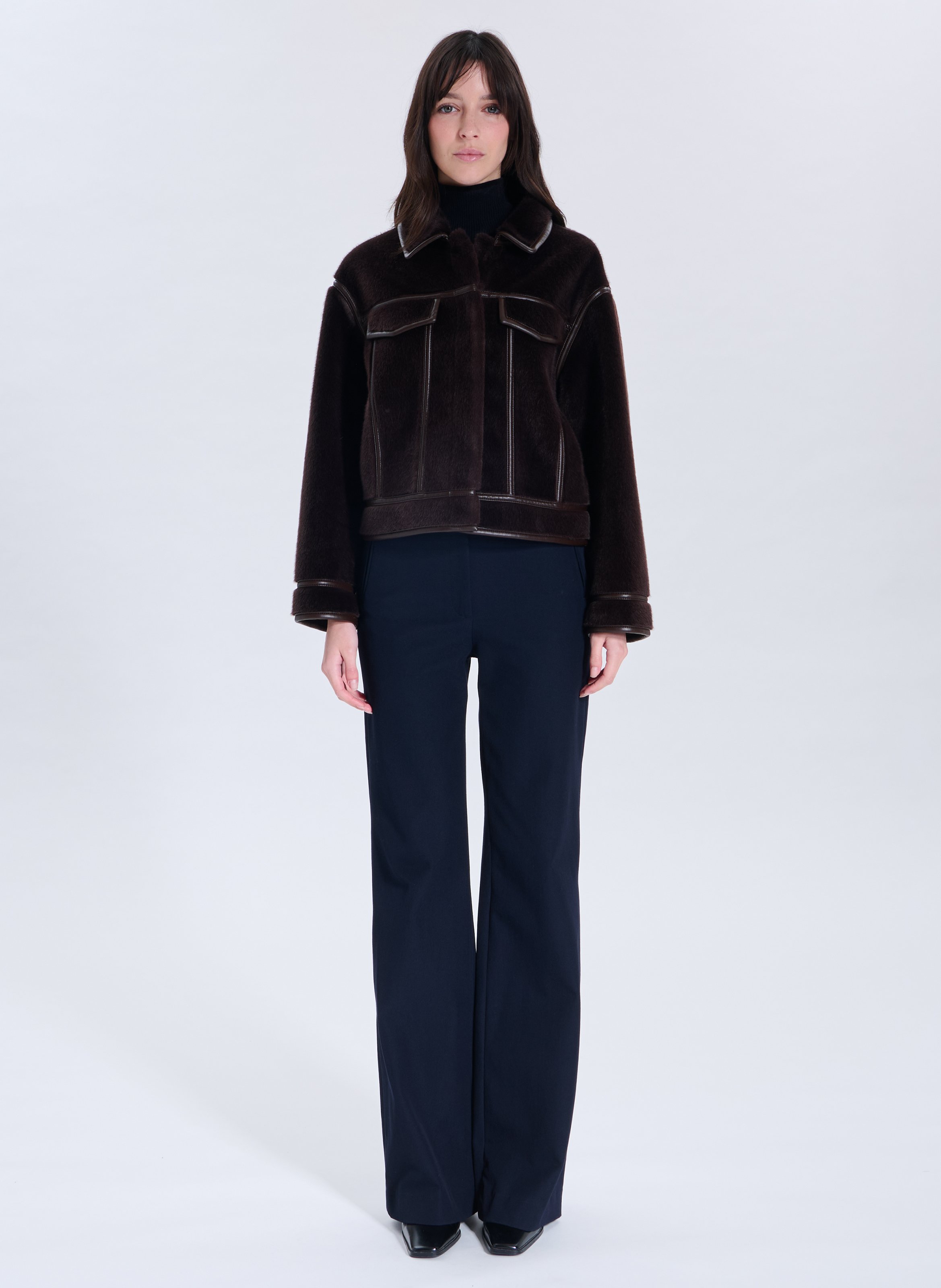 Veste courte monge ZAPA Marron