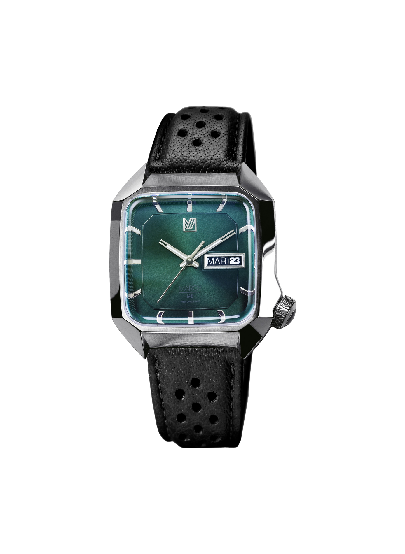 Montre quartz bracelet en cuir MARCH LAB Vert