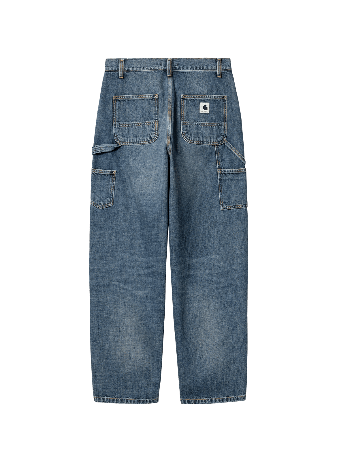 Jean droit en coton CARHARTT WIP Bleu