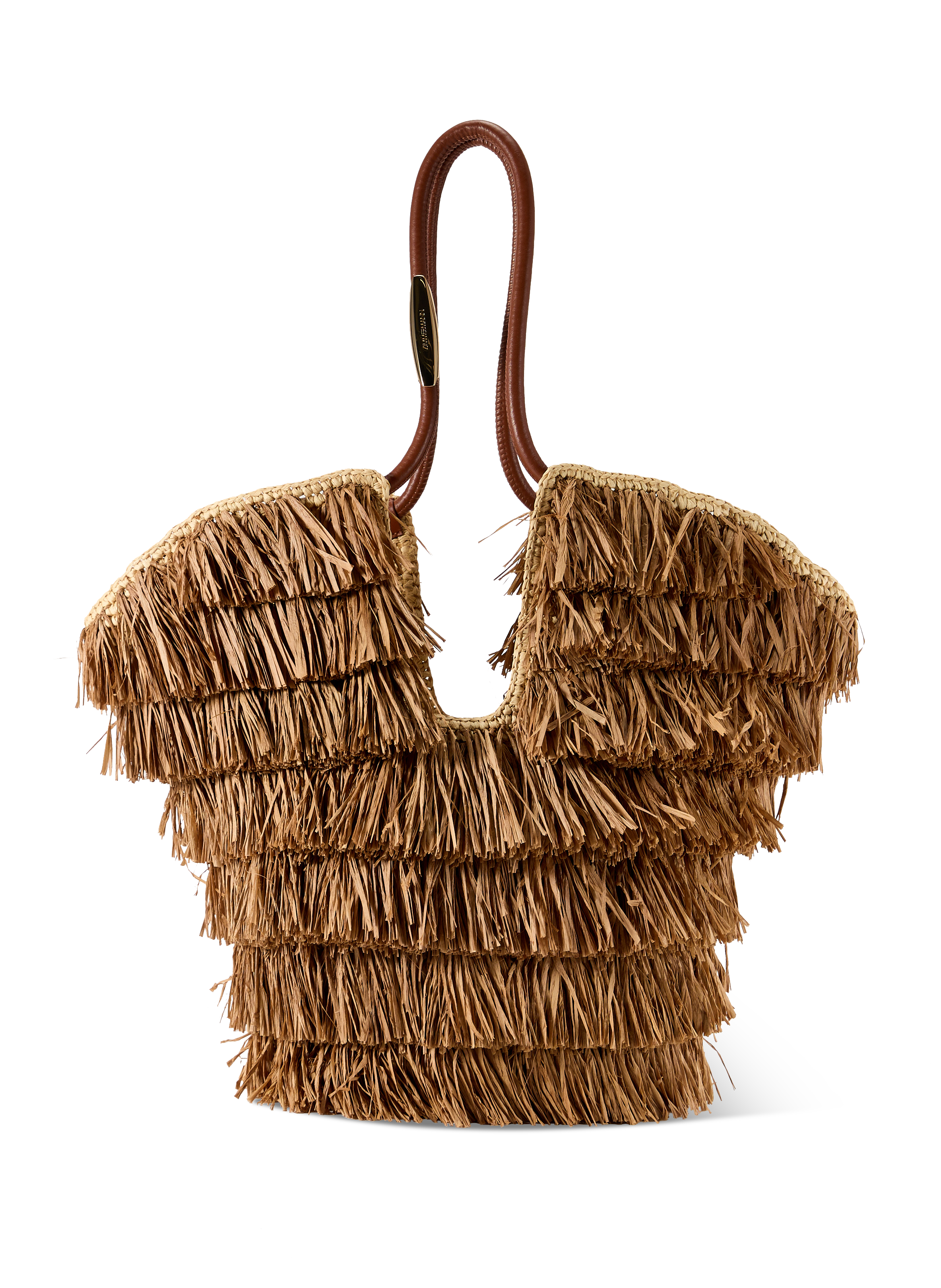 Sac à main à franges en raphia ZIMMERMANN Multicolore