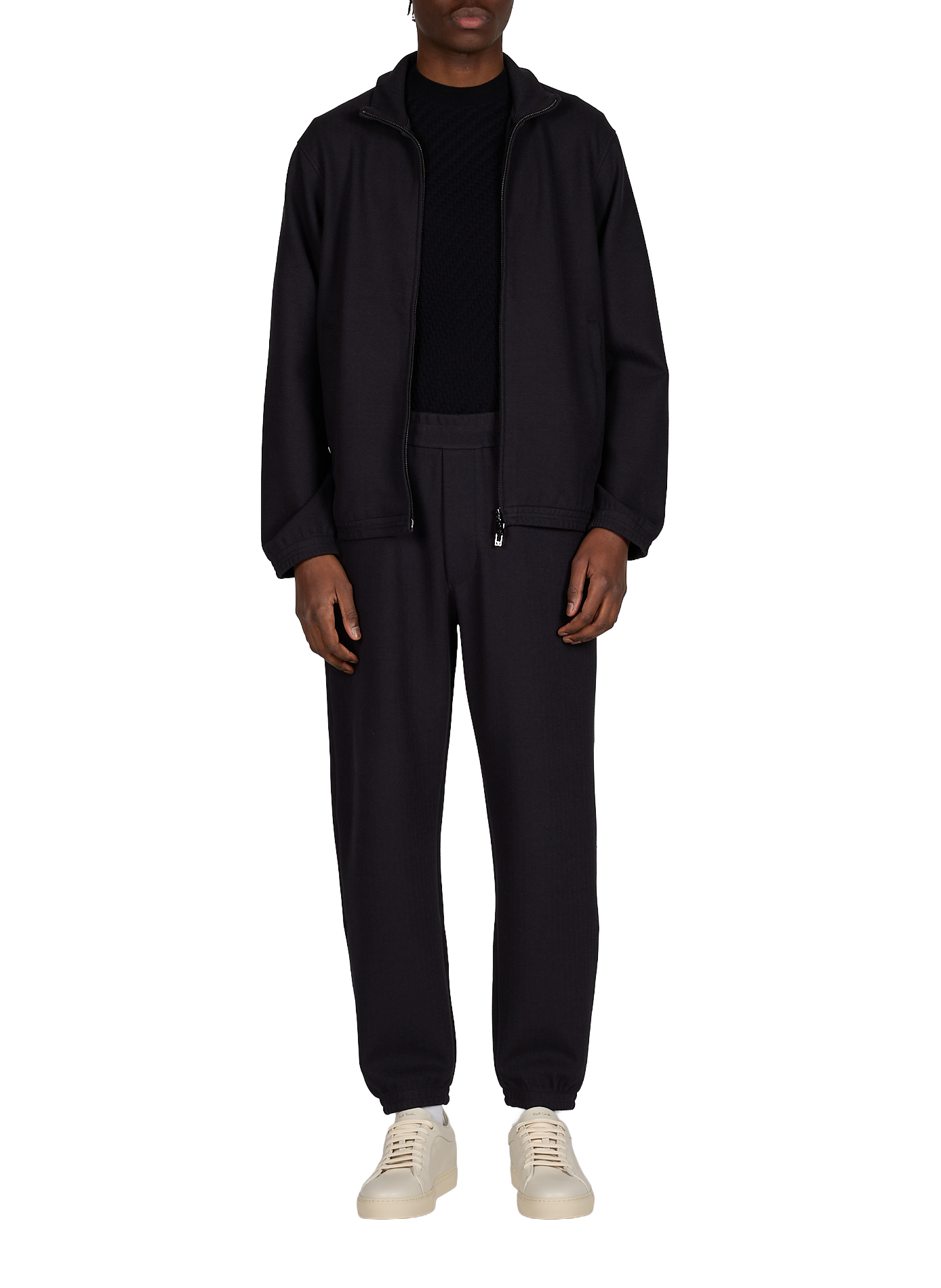 Pantalon ample uni EMPORIO ARMANI Bleu