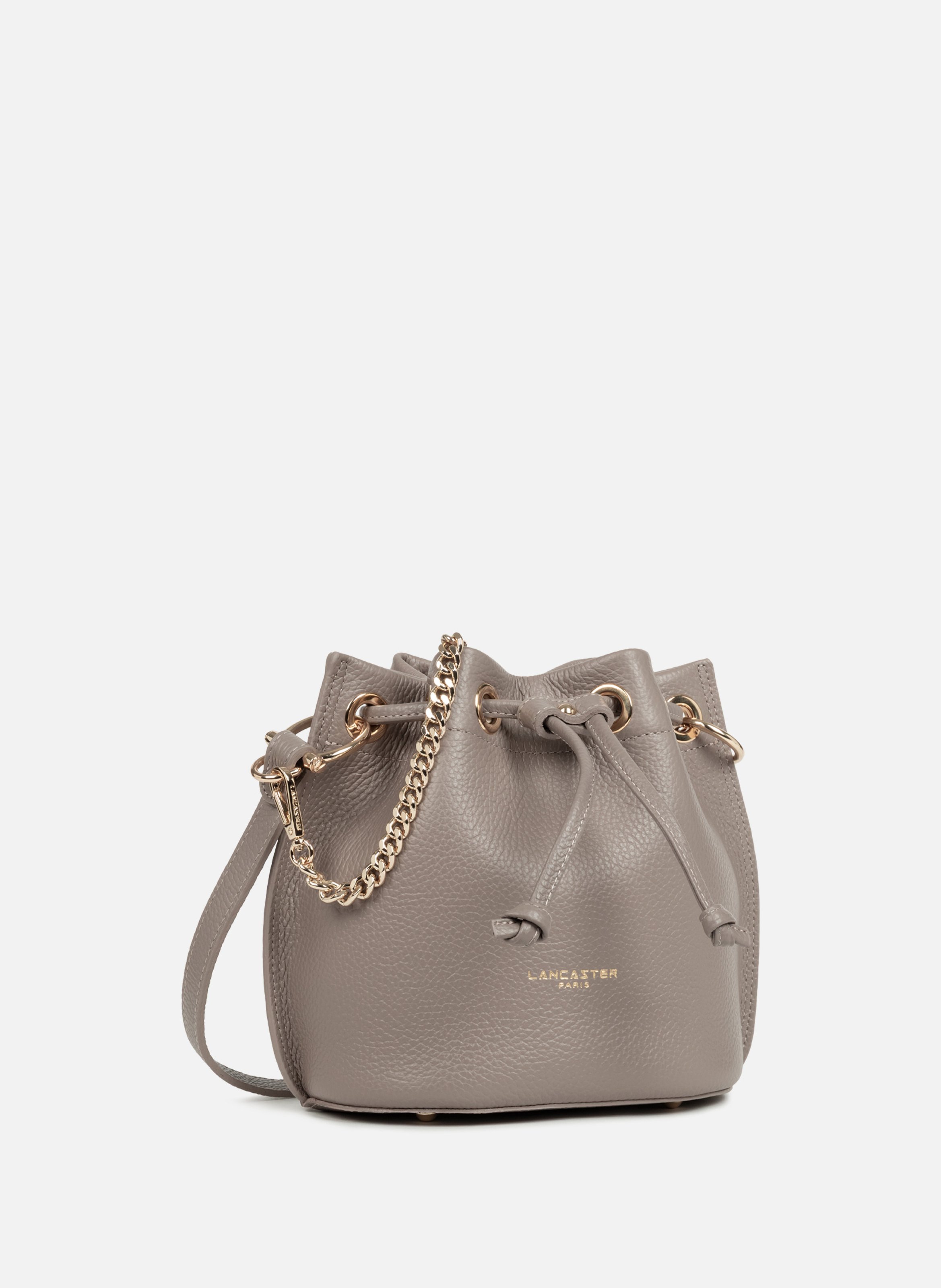 Petit sac bourse - alba double LANCASTER Gris