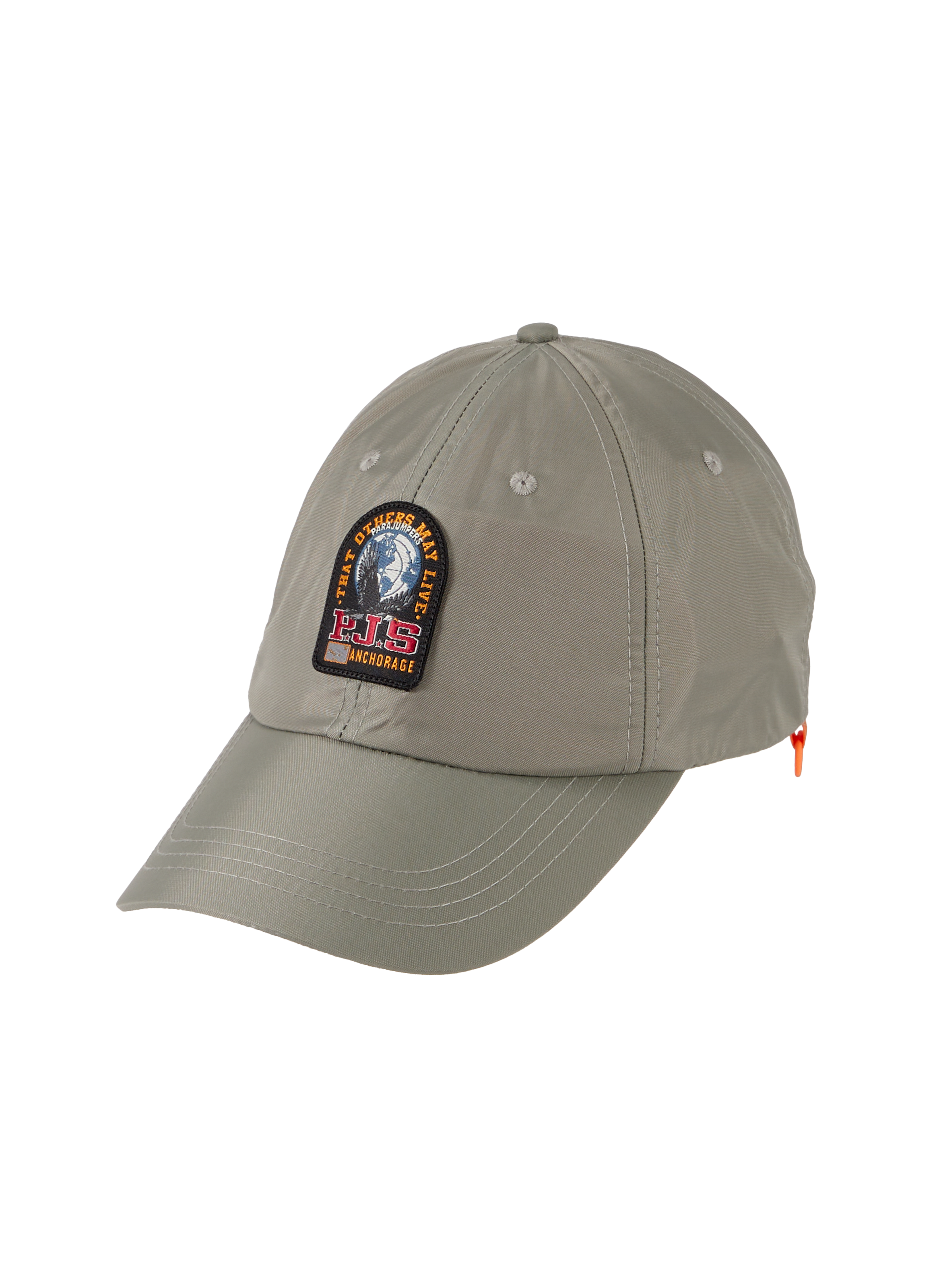 Casquette Bravo avec cordon mousqueton amovible PARAJUMPERS Kaki