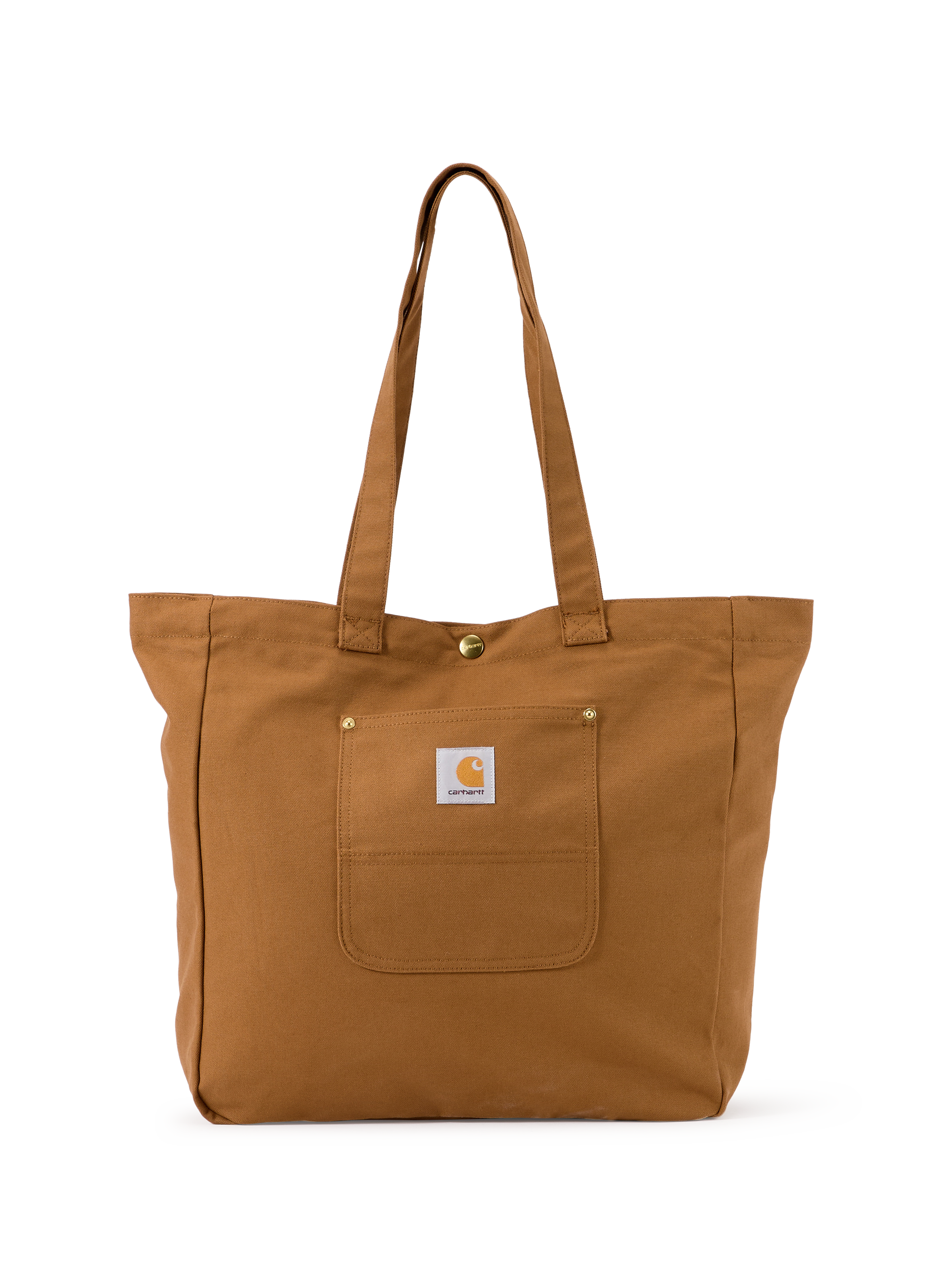 Tote bag Bay à logo en coton CARHARTT WIP Marron