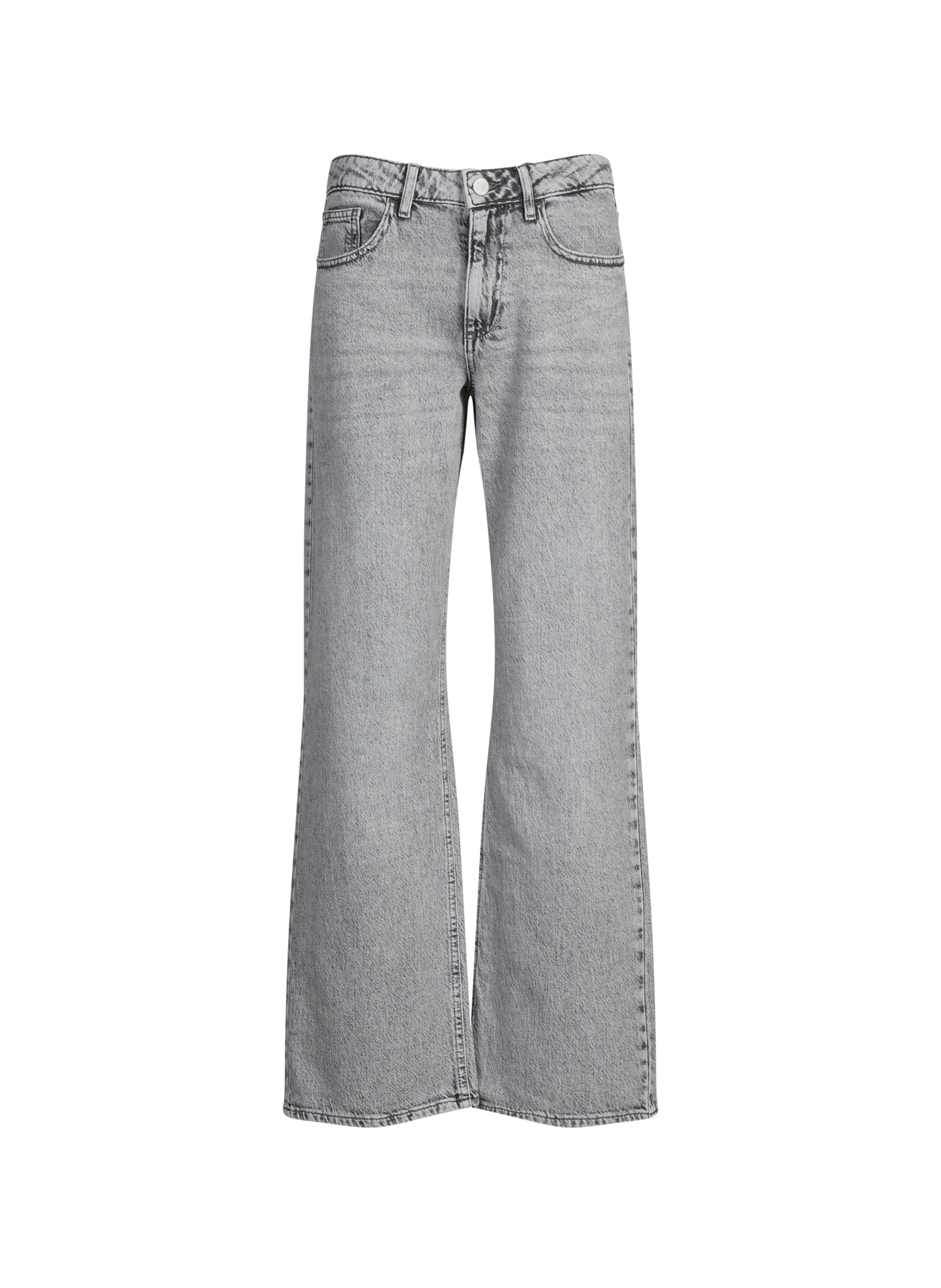 Wide Vipalma cotton jeans VILA Grey
