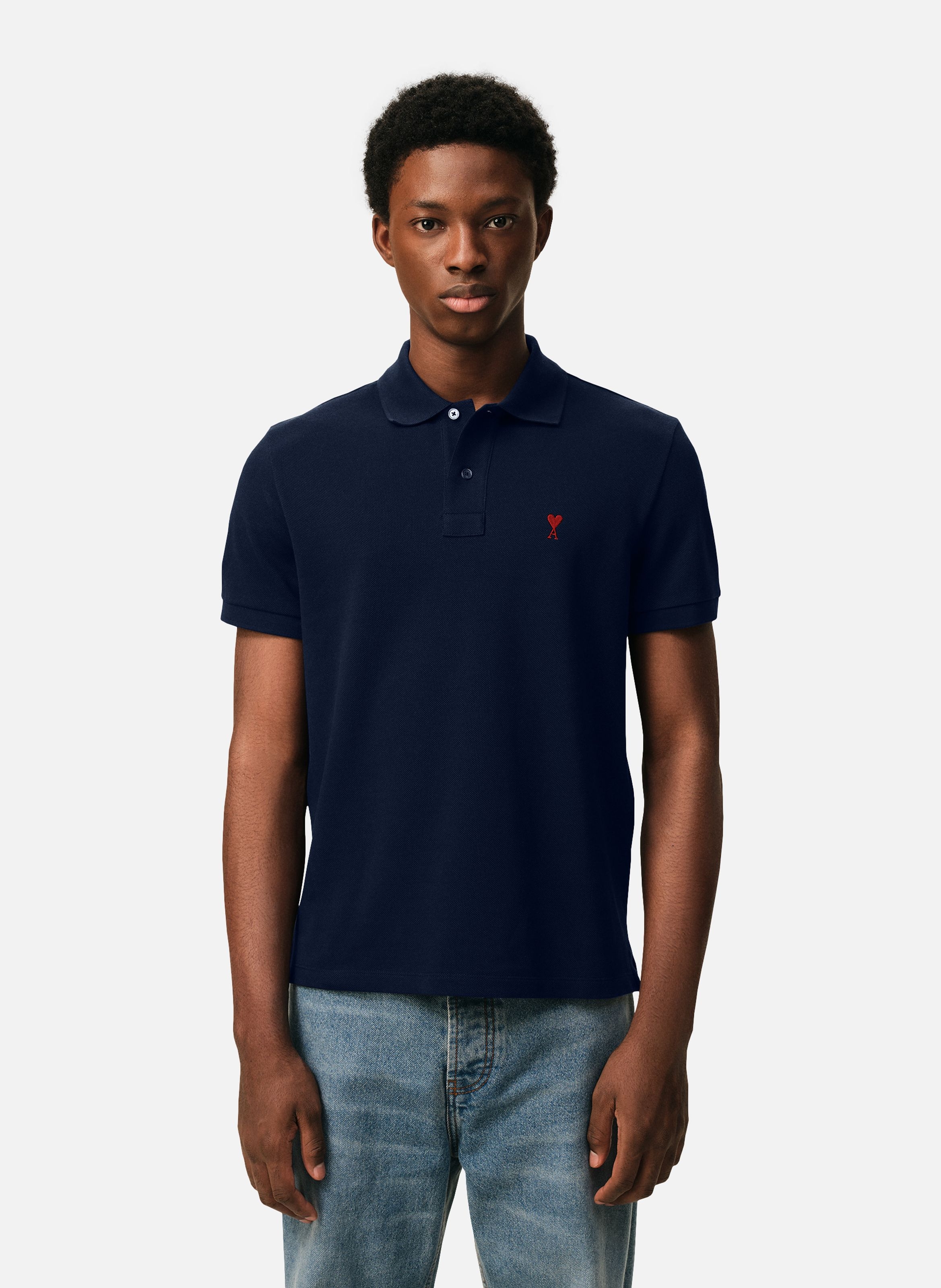 Polo Ami de Coeur unisexe AMI PARIS Bleu