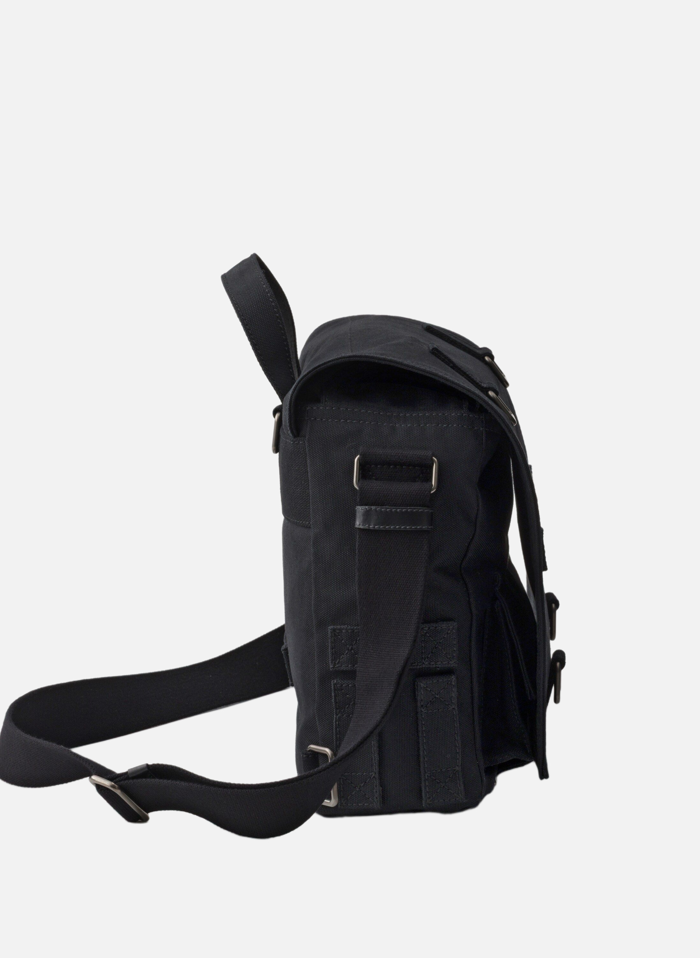 Sac porté épaule en toile PRADA Noir