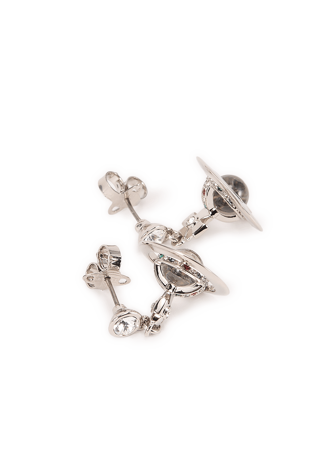 New small Orb earrings VIVIENNE WESTWOOD Silver