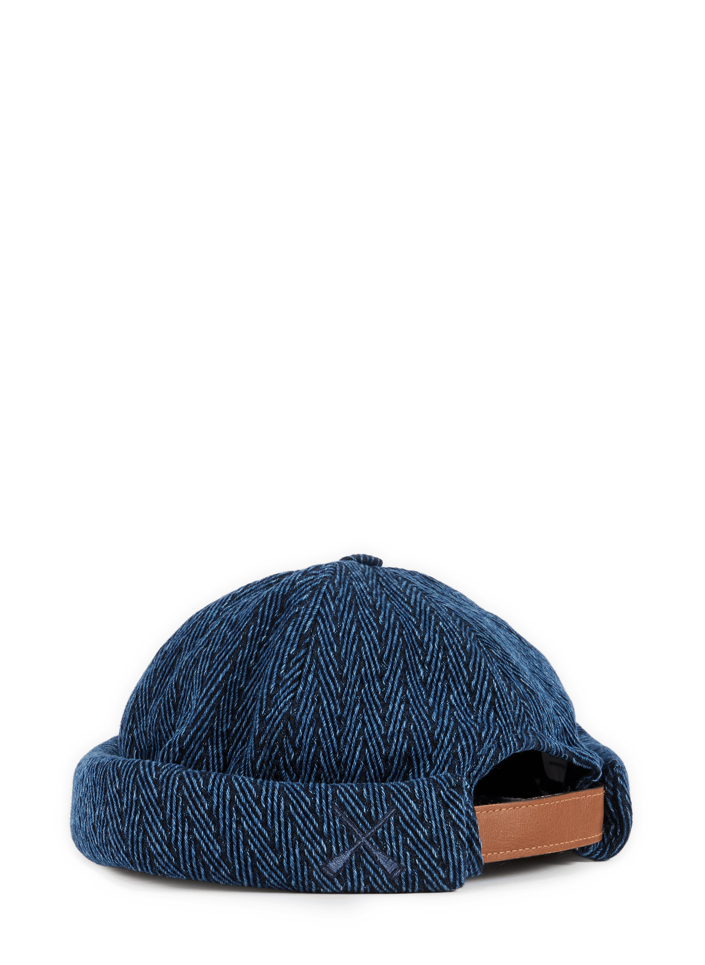 Cotton denim hat BETON CIRE Blue
