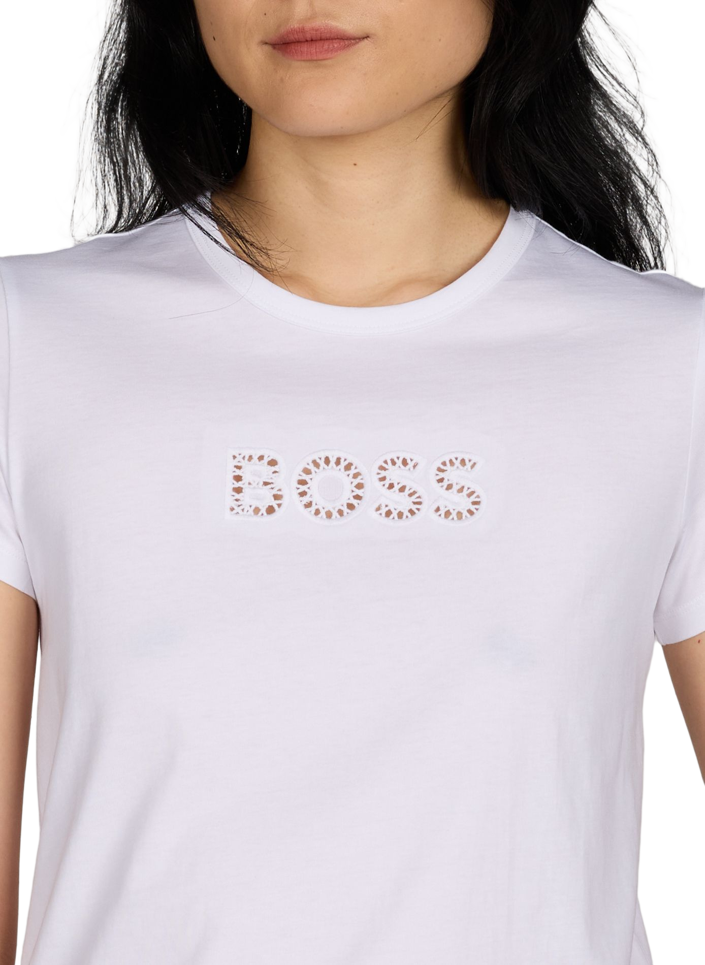 Eventsa cotton T-shirt BOSS White