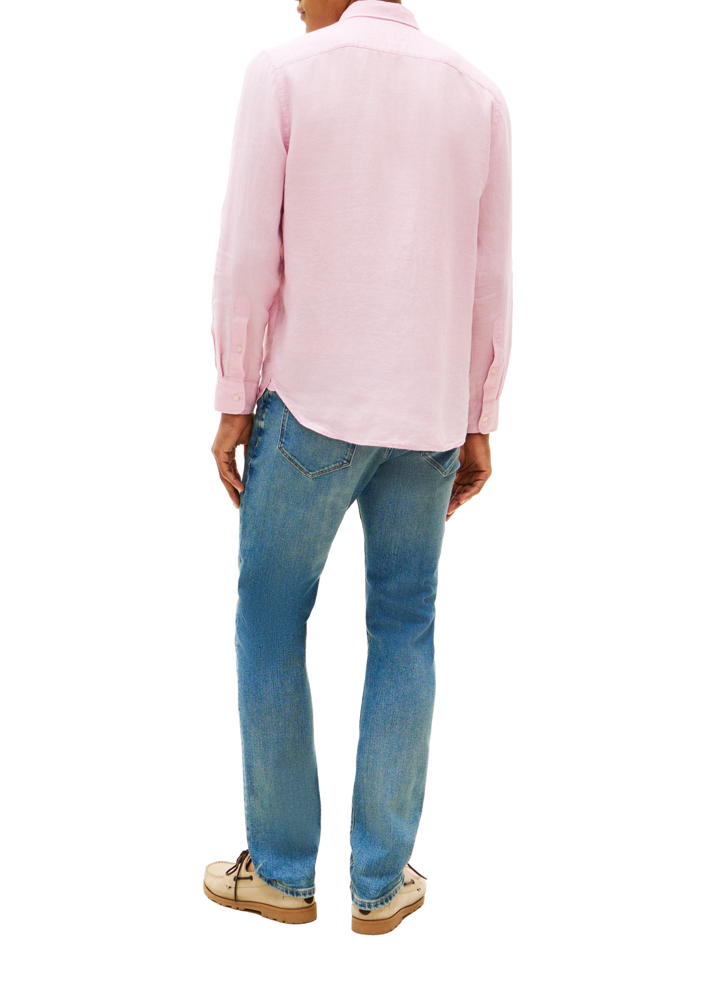 Gerade Leinenhemd TOMMY HILFIGER Rosa