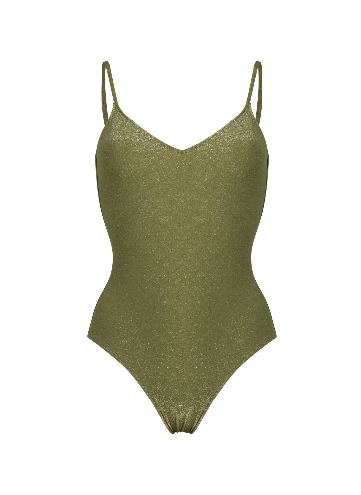 Maillot de bain une pièce Valentine brillant SOWE BIARRITZ Kaki