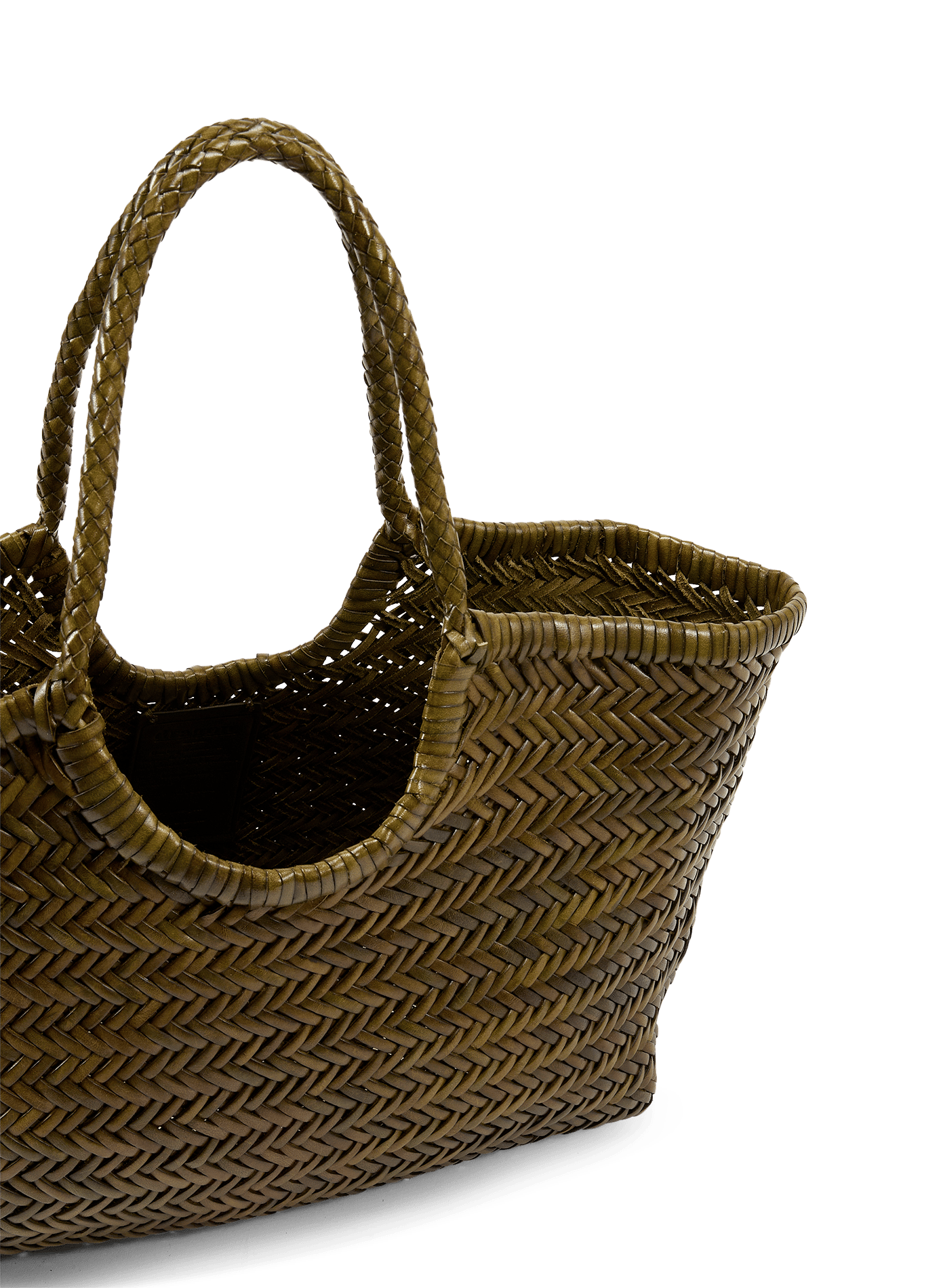 Sac cabas en cuir  DRAGON DIFFUSION Vert