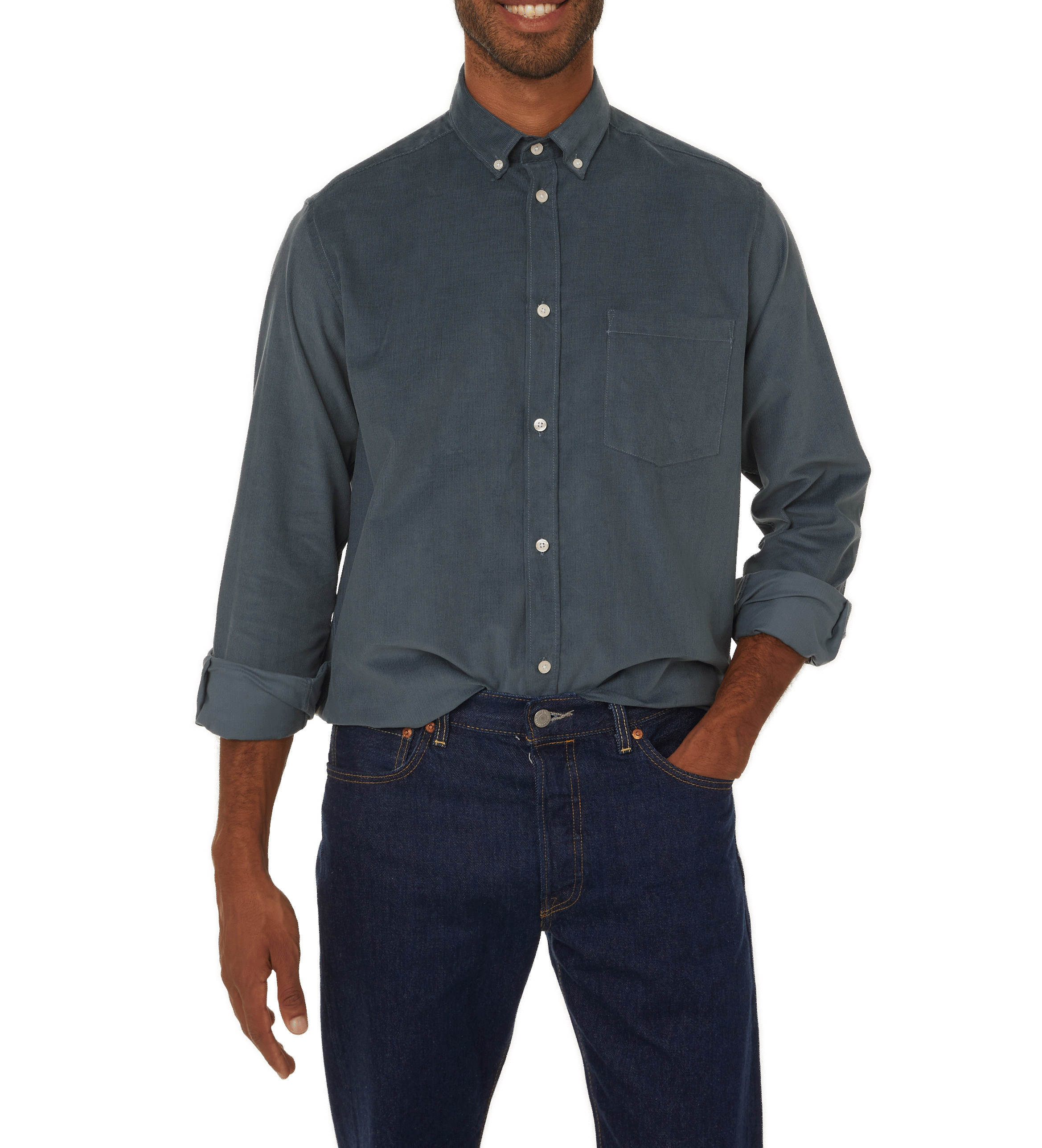 Chemise ample en coton AU PRINTEMPS PARIS Bleu