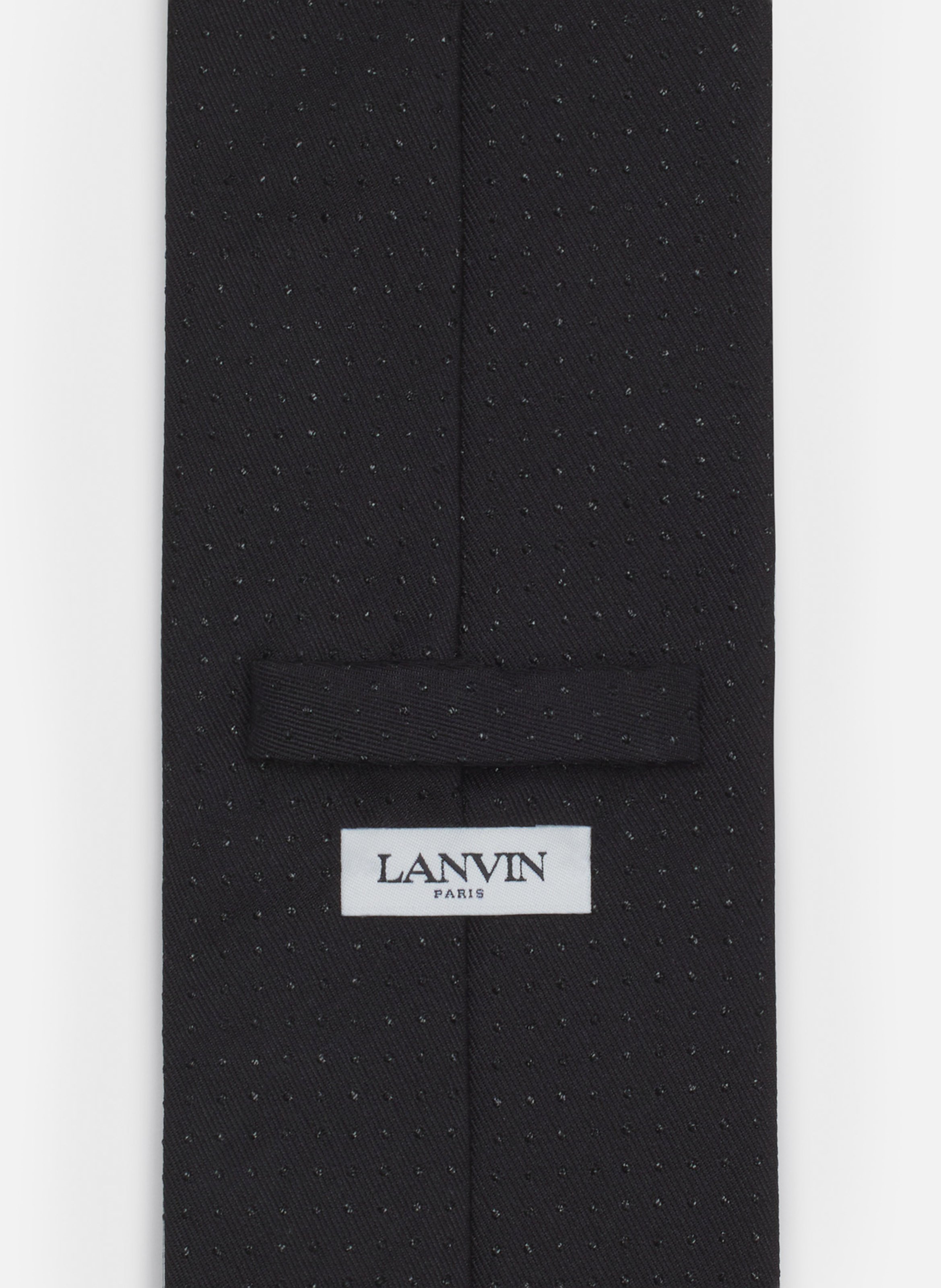 Cravate lanvin en satin à pailletes LANVIN Noir