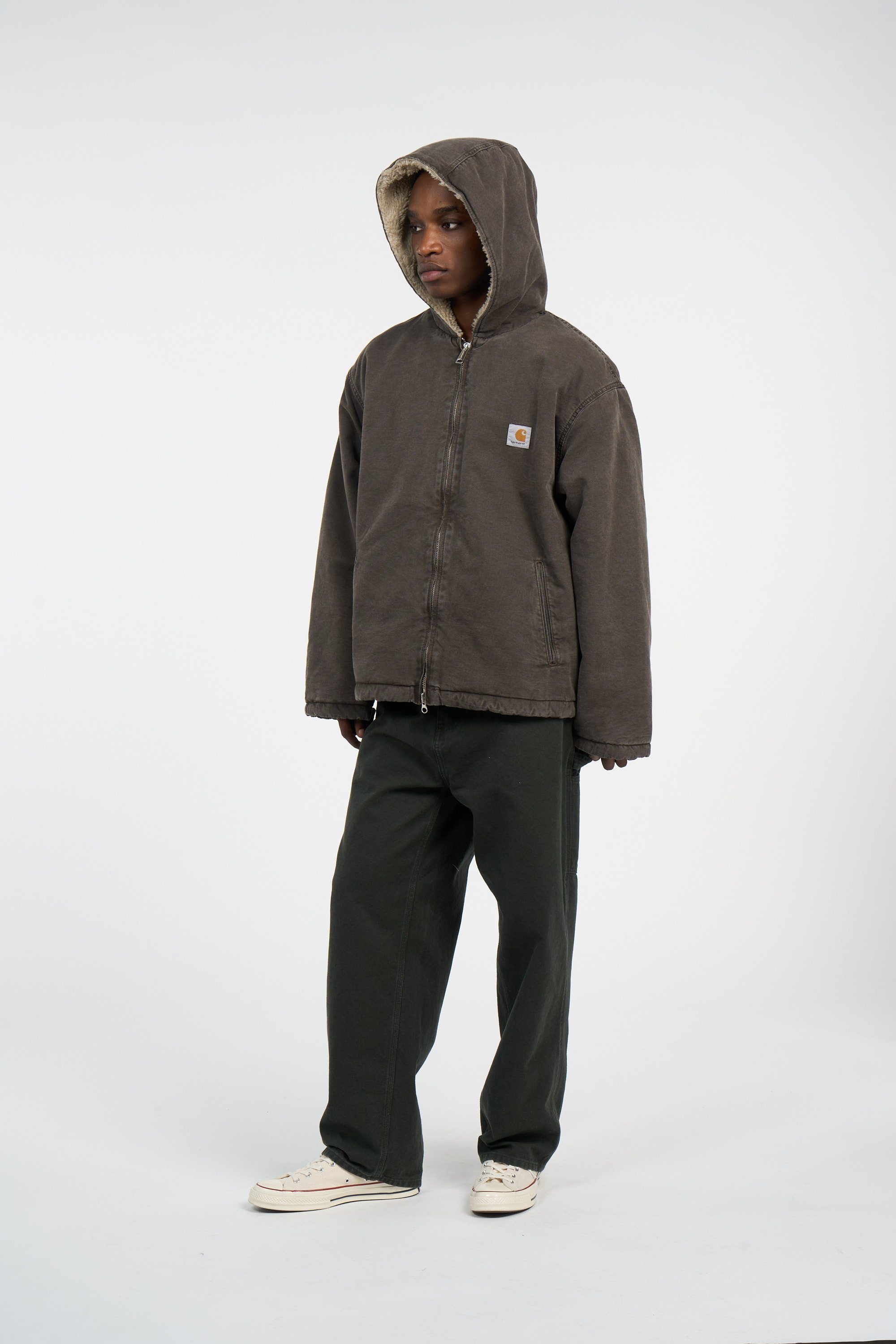 Veste à capuche mitch jacket CARHARTT WIP Marron