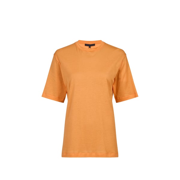 T-shirt uni à col rond en coton T-shirt uni à col rond en coton