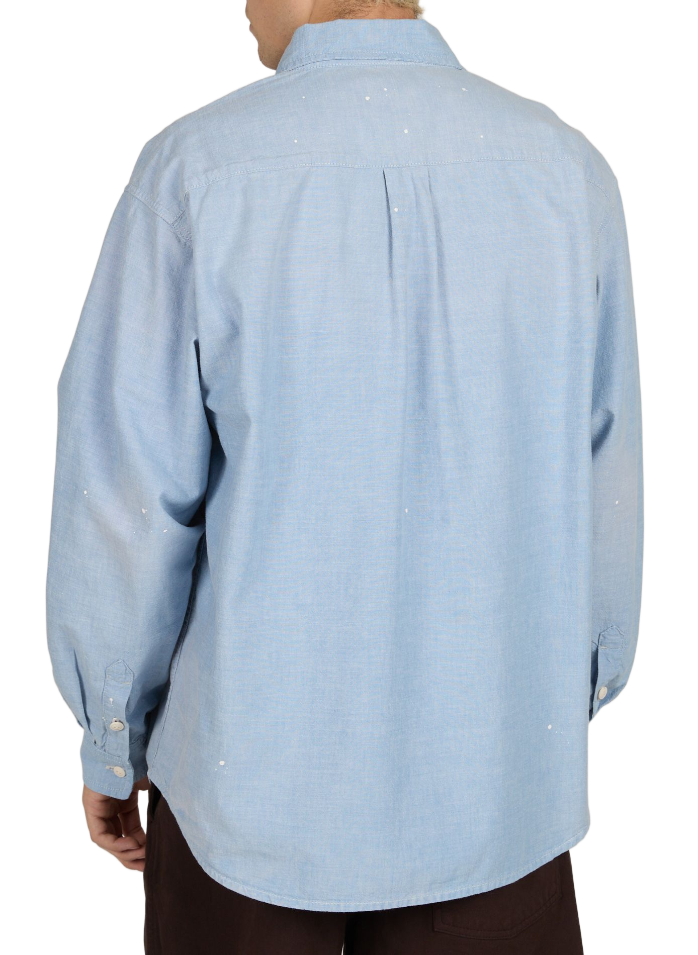 Oversized cotton long-sleeve shirt CARHARTT WIP Blue