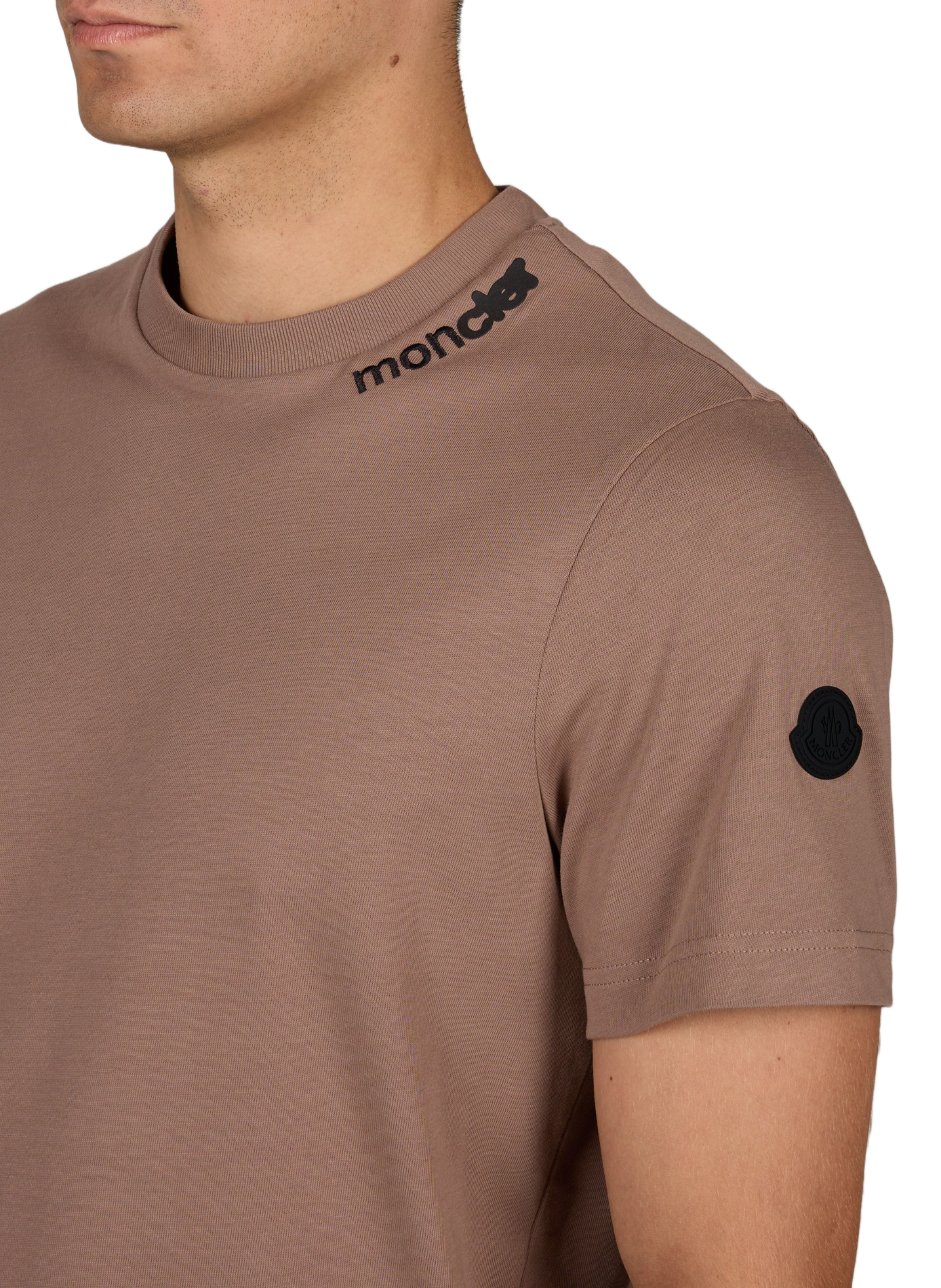 Katoenen T-shirt MONCLER Beige