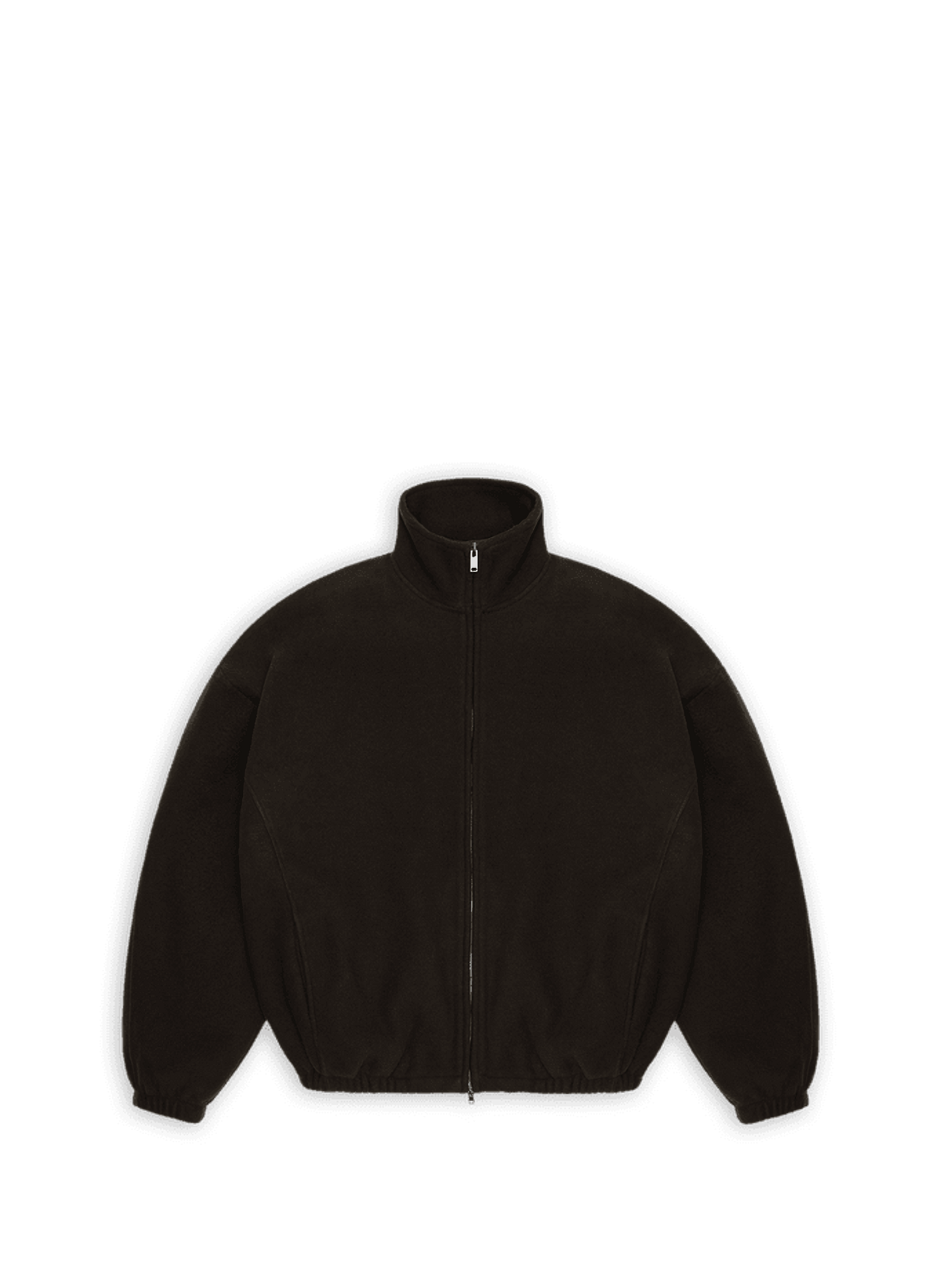 Chaqueta con cuello alto Cremallera Fleece RAINS Marrón