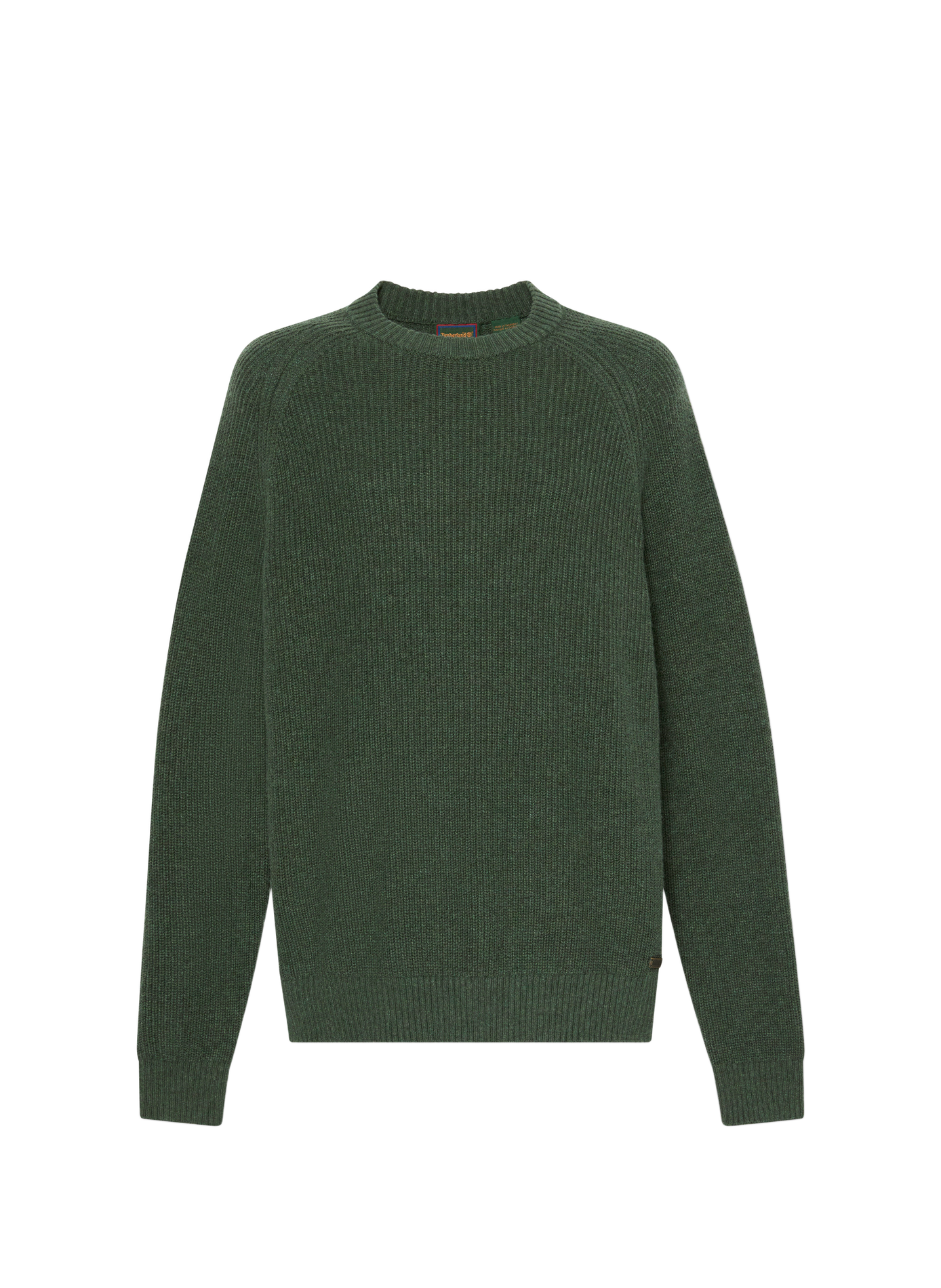 Straight fit cotton blend sweater TIMBERLAND Green