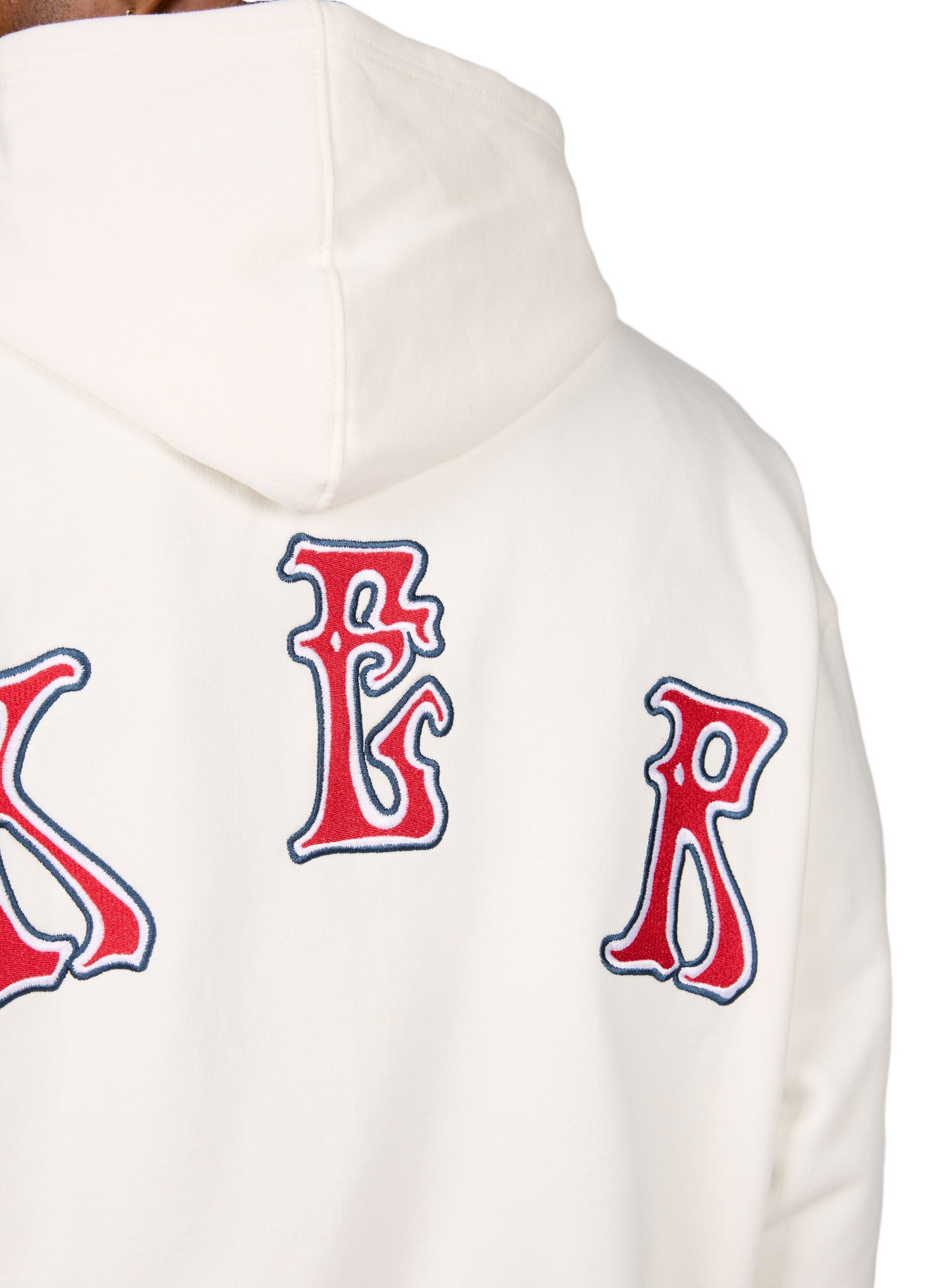 Geborduurde katoenen sweatshirt met rits JACKER. Wit