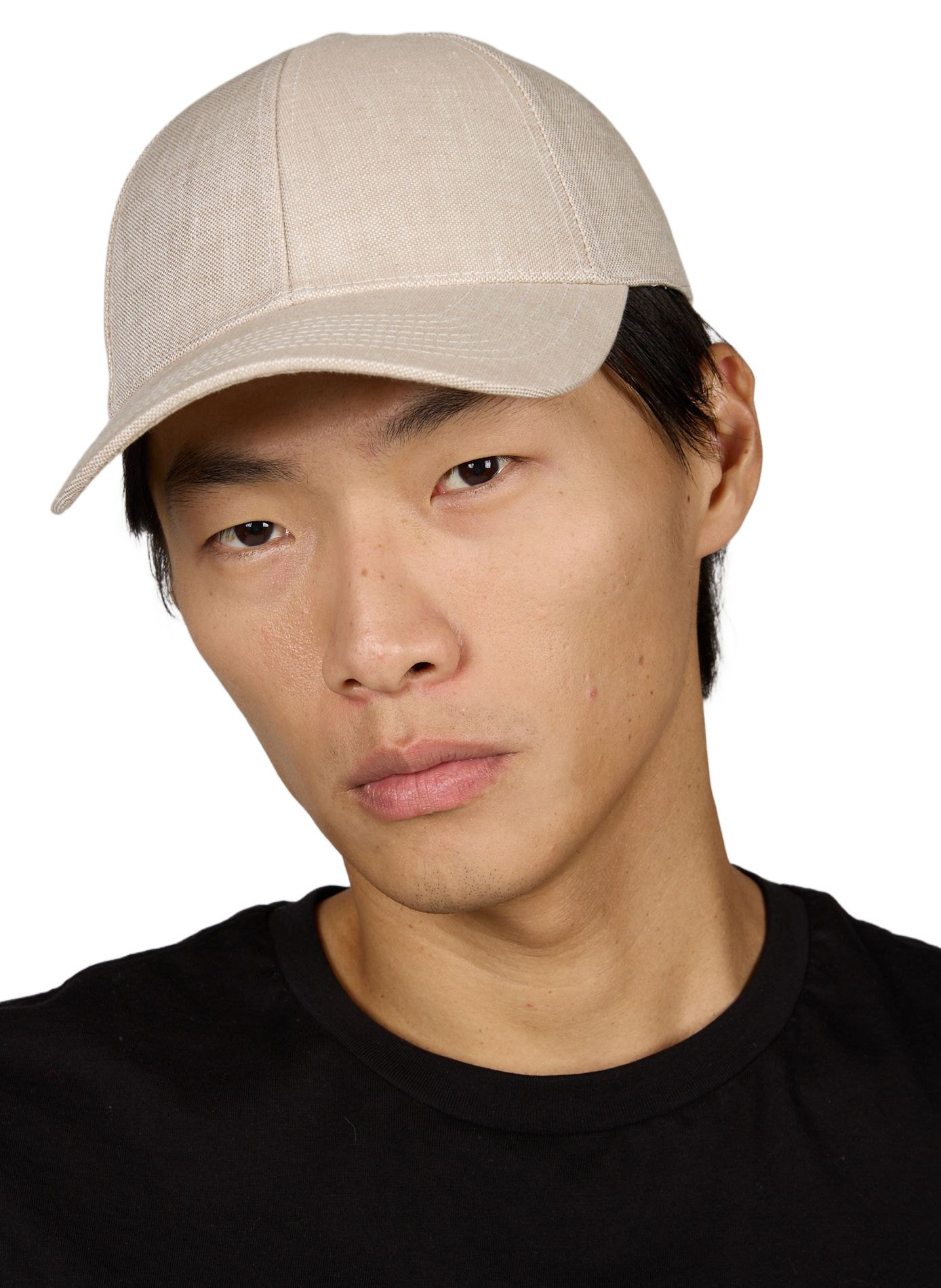 Linen baseball cap VARSITY Beige