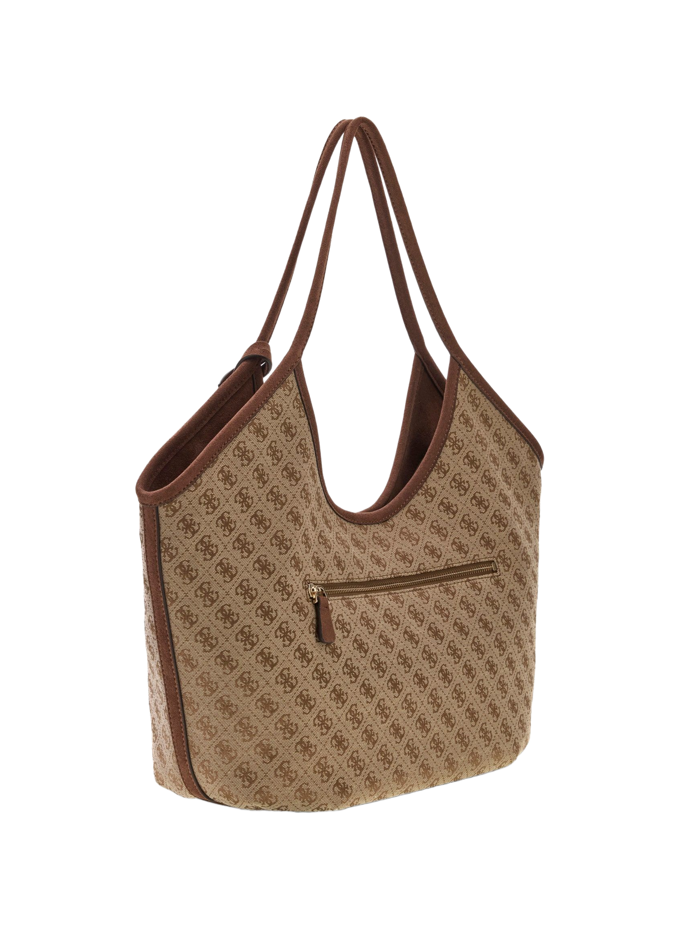 Sac tote monogramme  GUESS Marron