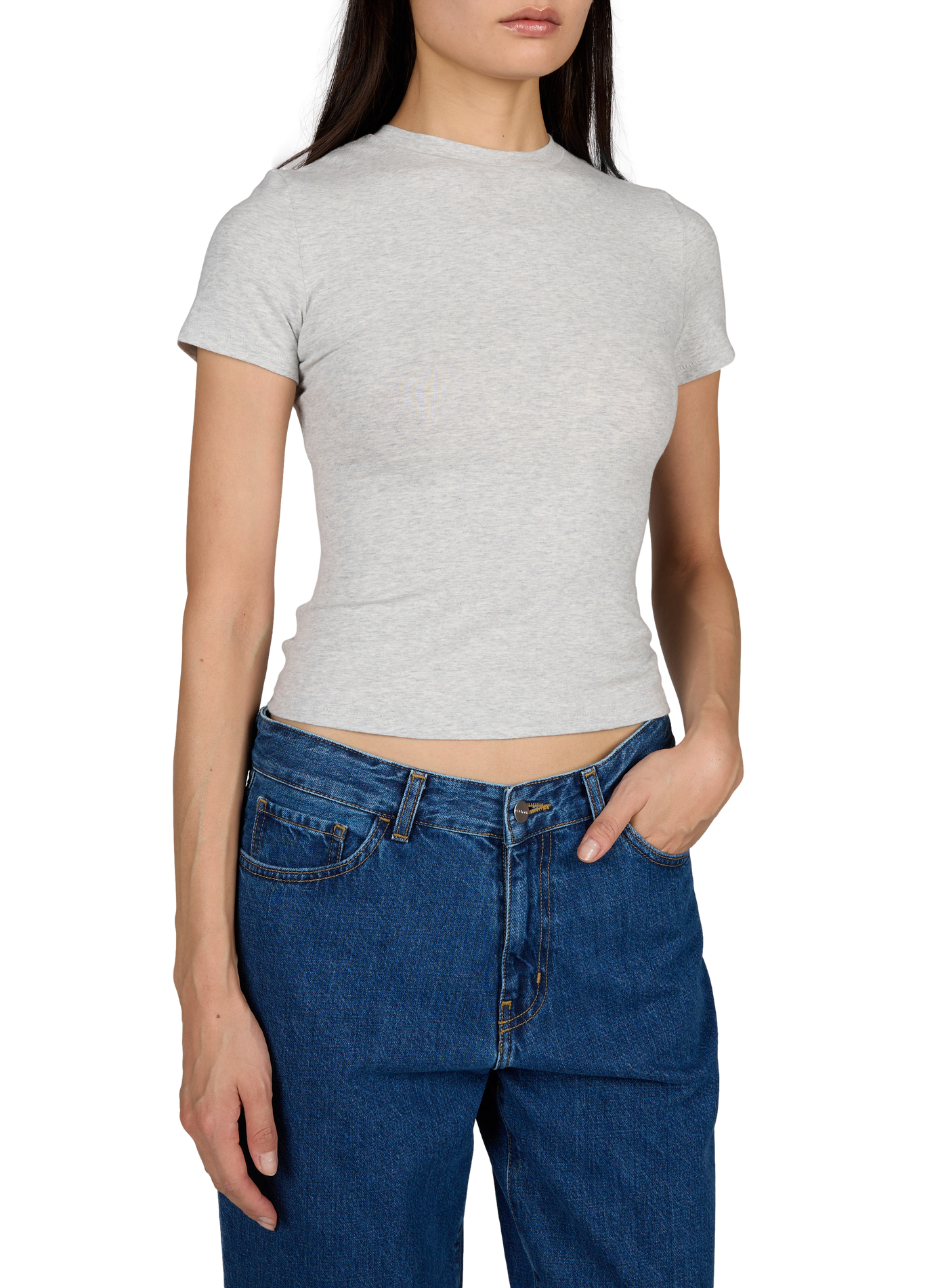 Set aus 2 T-Shirts aus Mischgewebe SKIMS Grau
