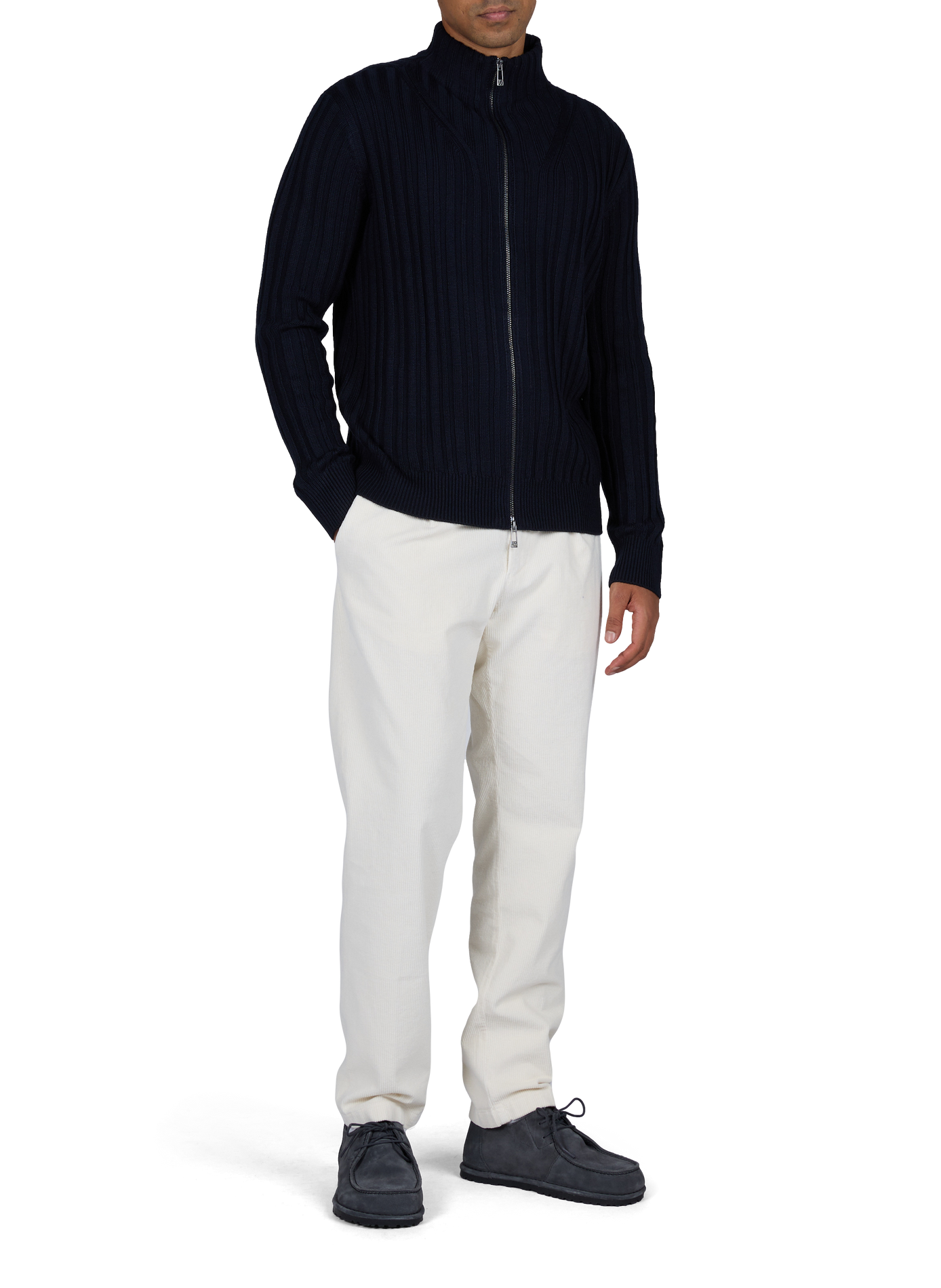 Zip-up high-neck solid color vest ARMANI EXCHANGE Blue