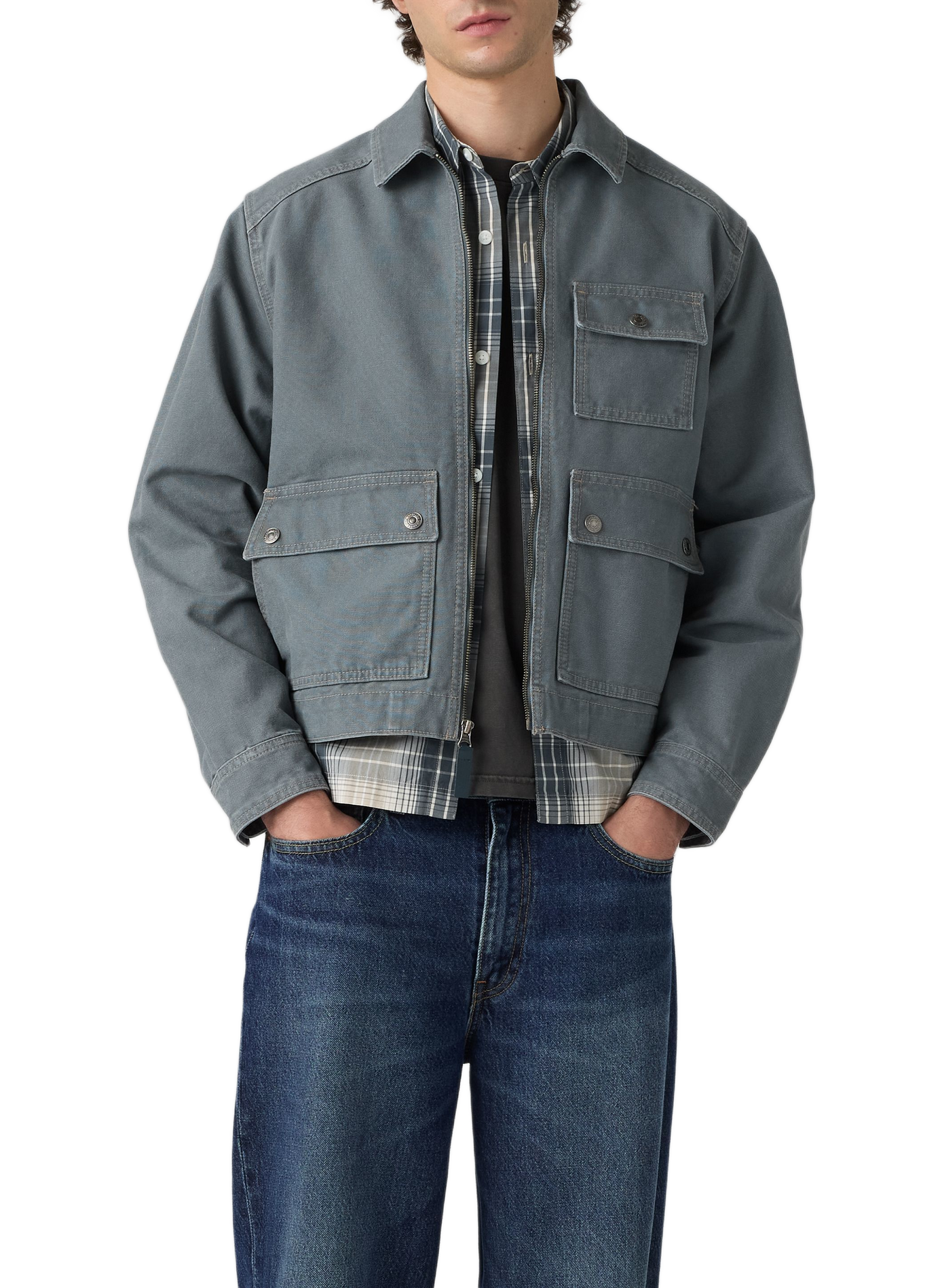 Jacke mit klassischem Baumwollkragen LEVI'S Blau