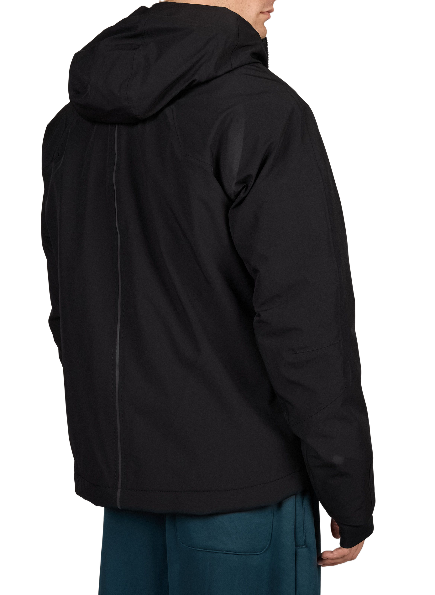 High-neck hooded parka KRAKATAU Black