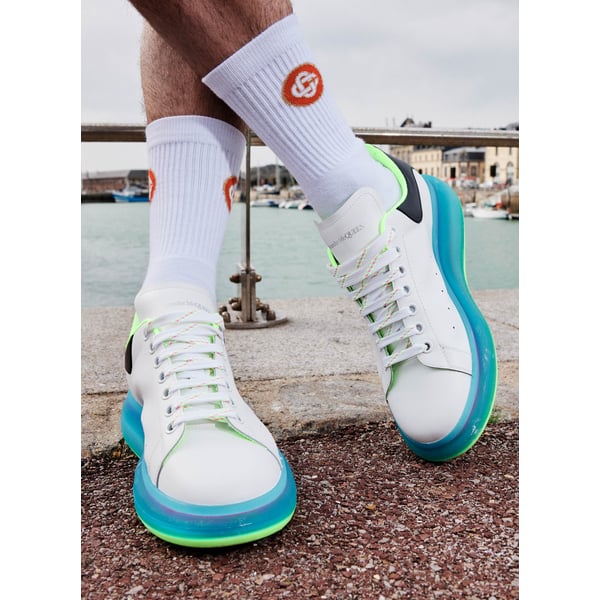 Baskets oversize en cuir