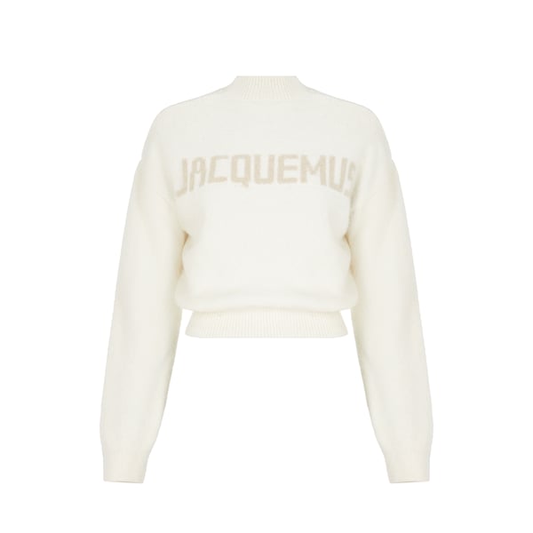 Jacquemus La Maille Knitted Jumper In Light Beige