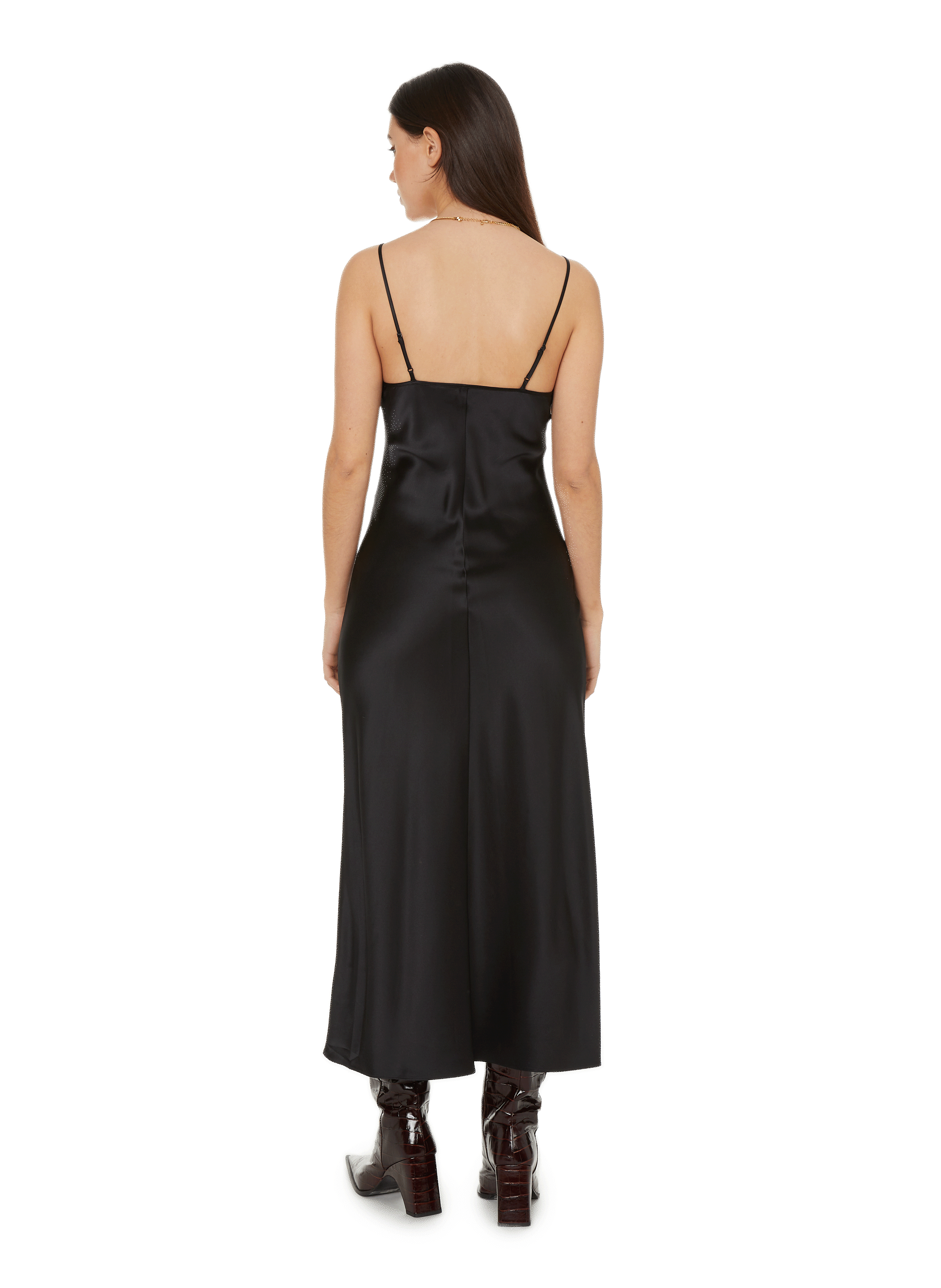Silk satin dress  ALEXANDER WANG Black