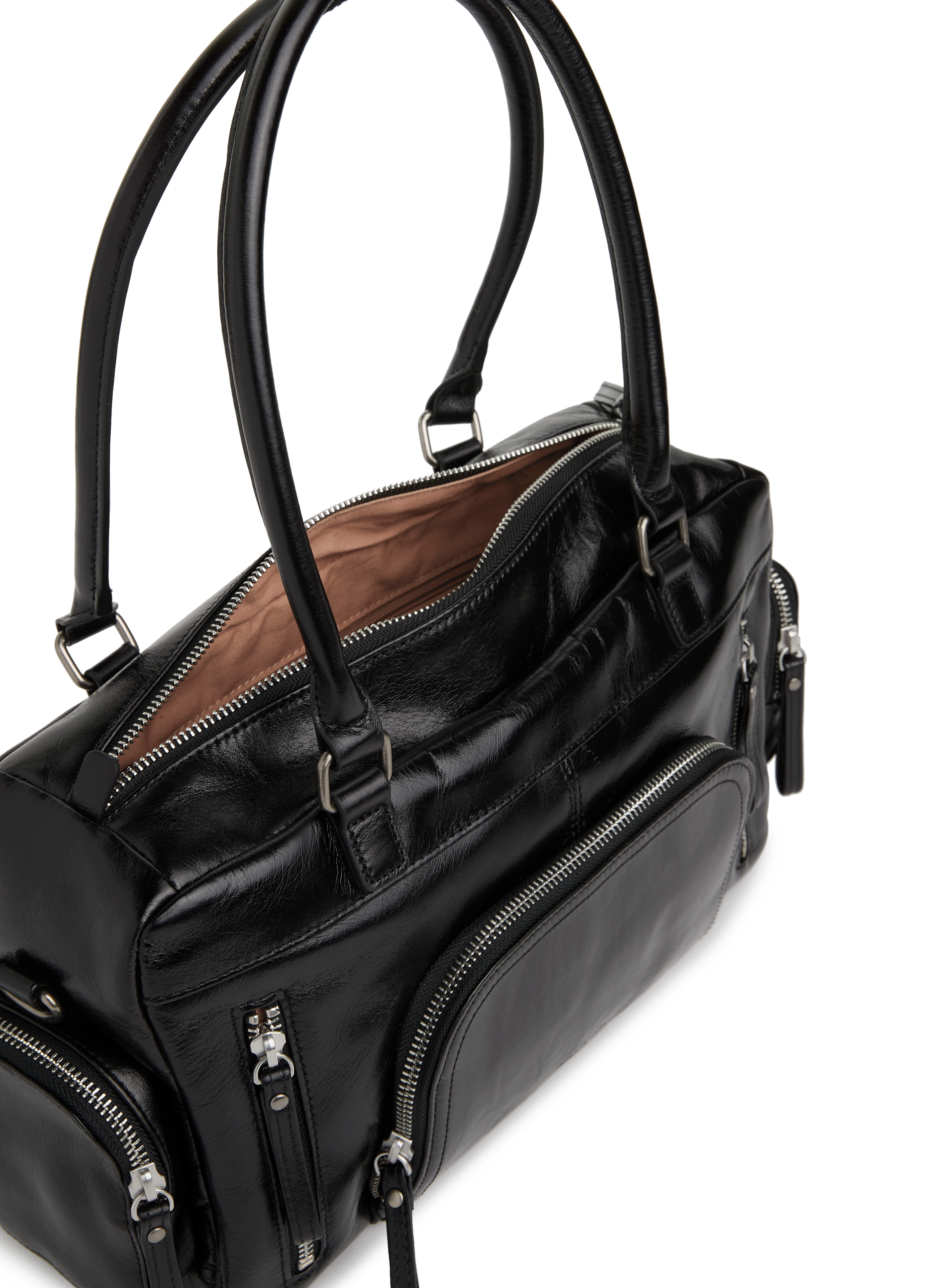 Sac à main Macy Pocket en cuir NAT &amp; NIN Noir