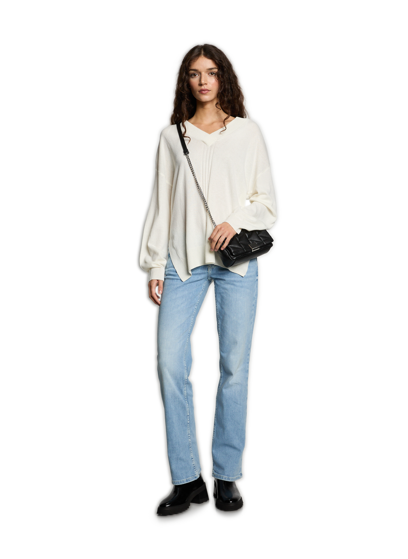 Sac à bandoulière matelassé  KARL LAGERFELD Noir