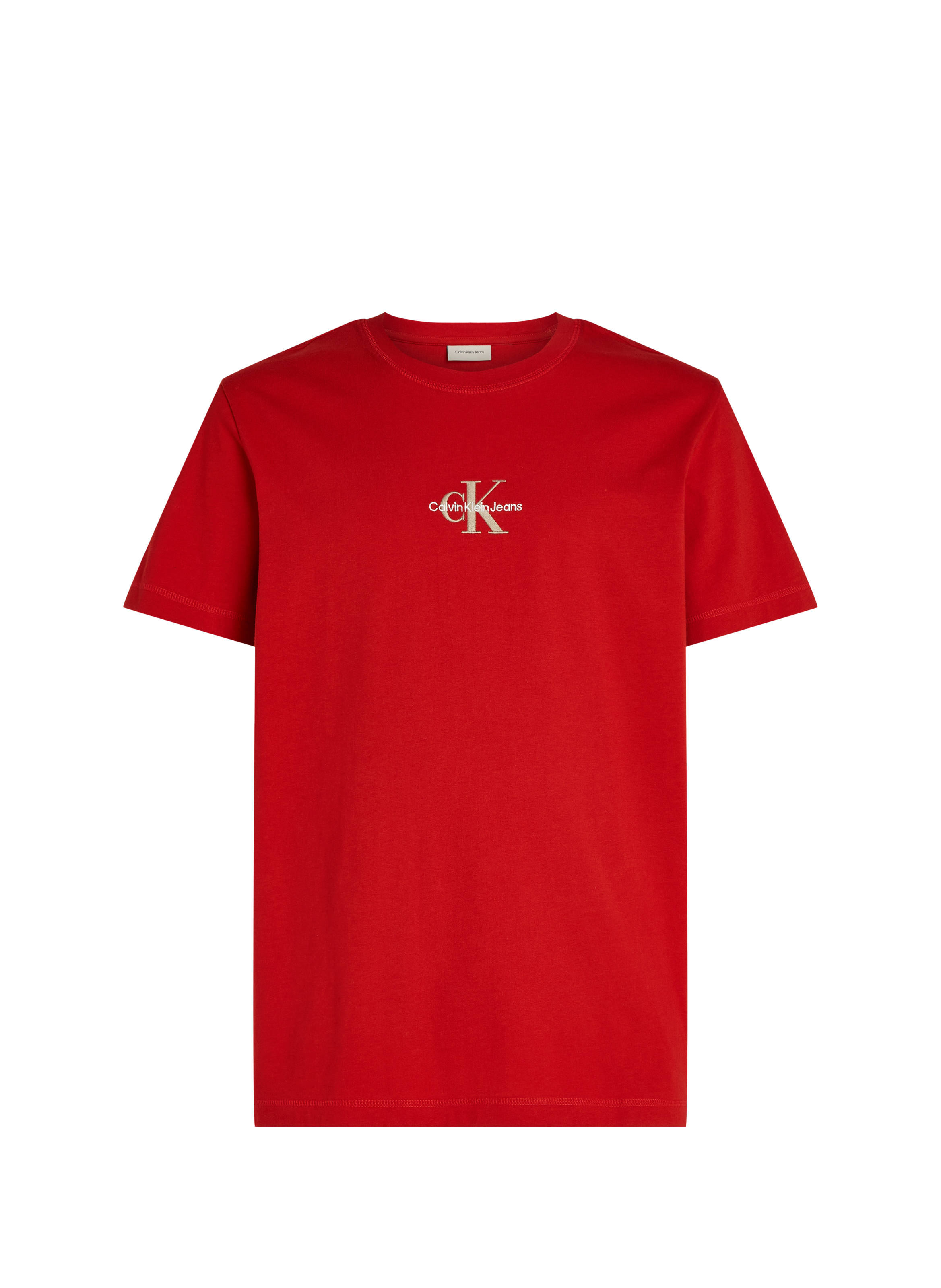  Logo cotton T-shirt CALVIN KLEIN Red