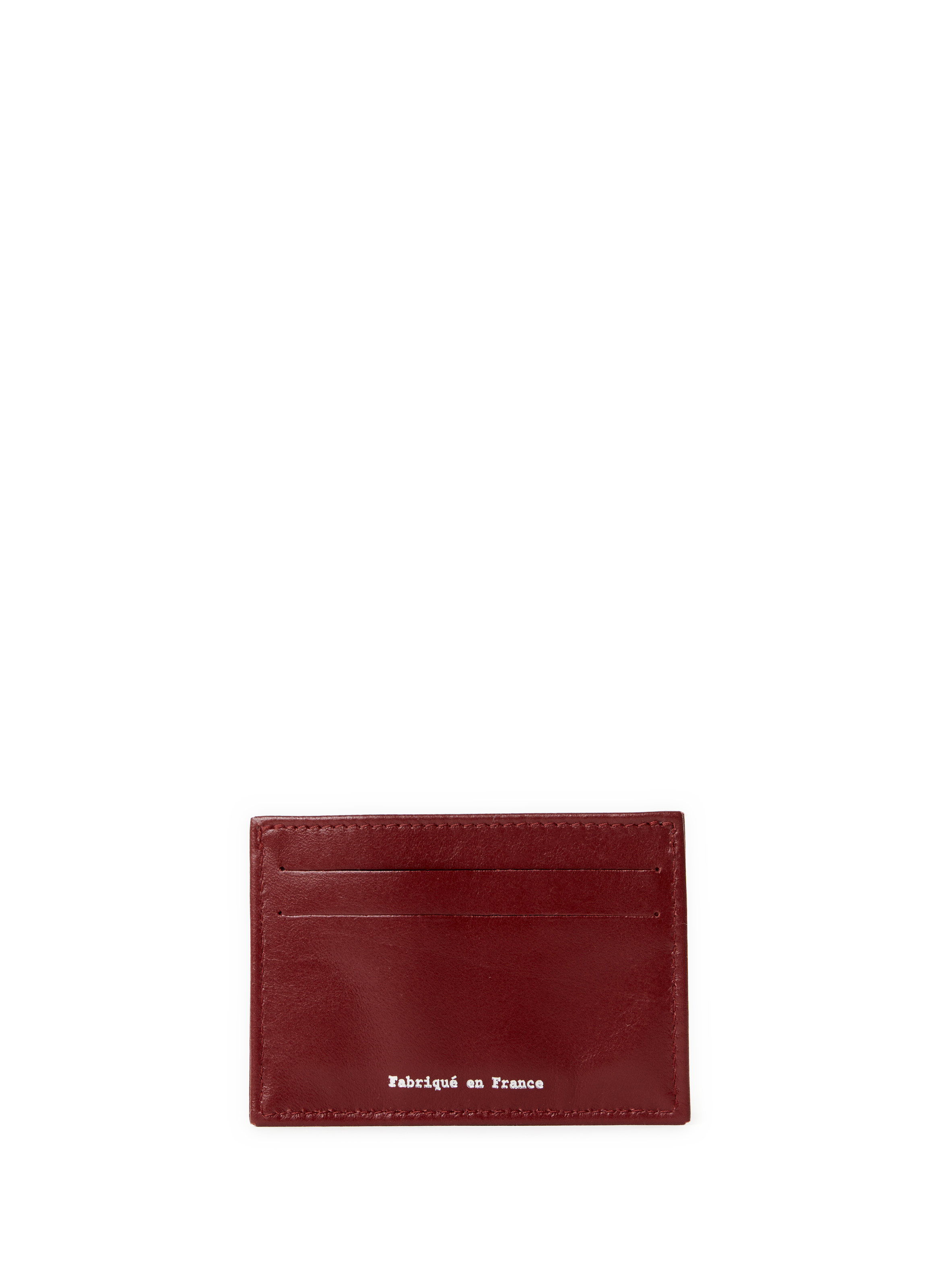  Leather card holder SAISON 1865 Red