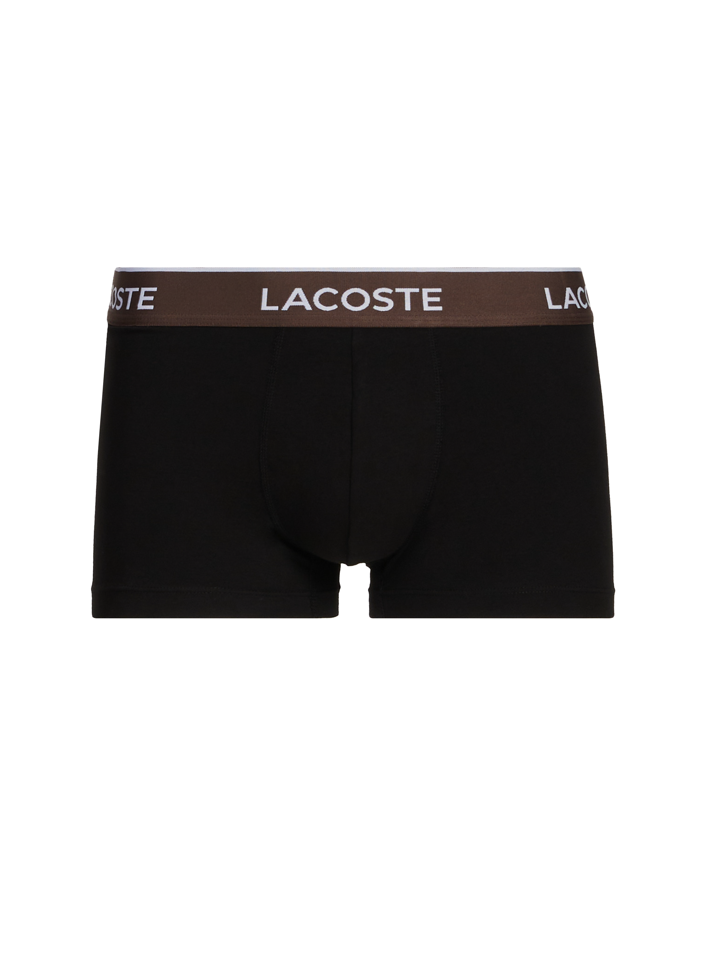 Lot de 3 boxers en coton mélangé LACOSTE Noir