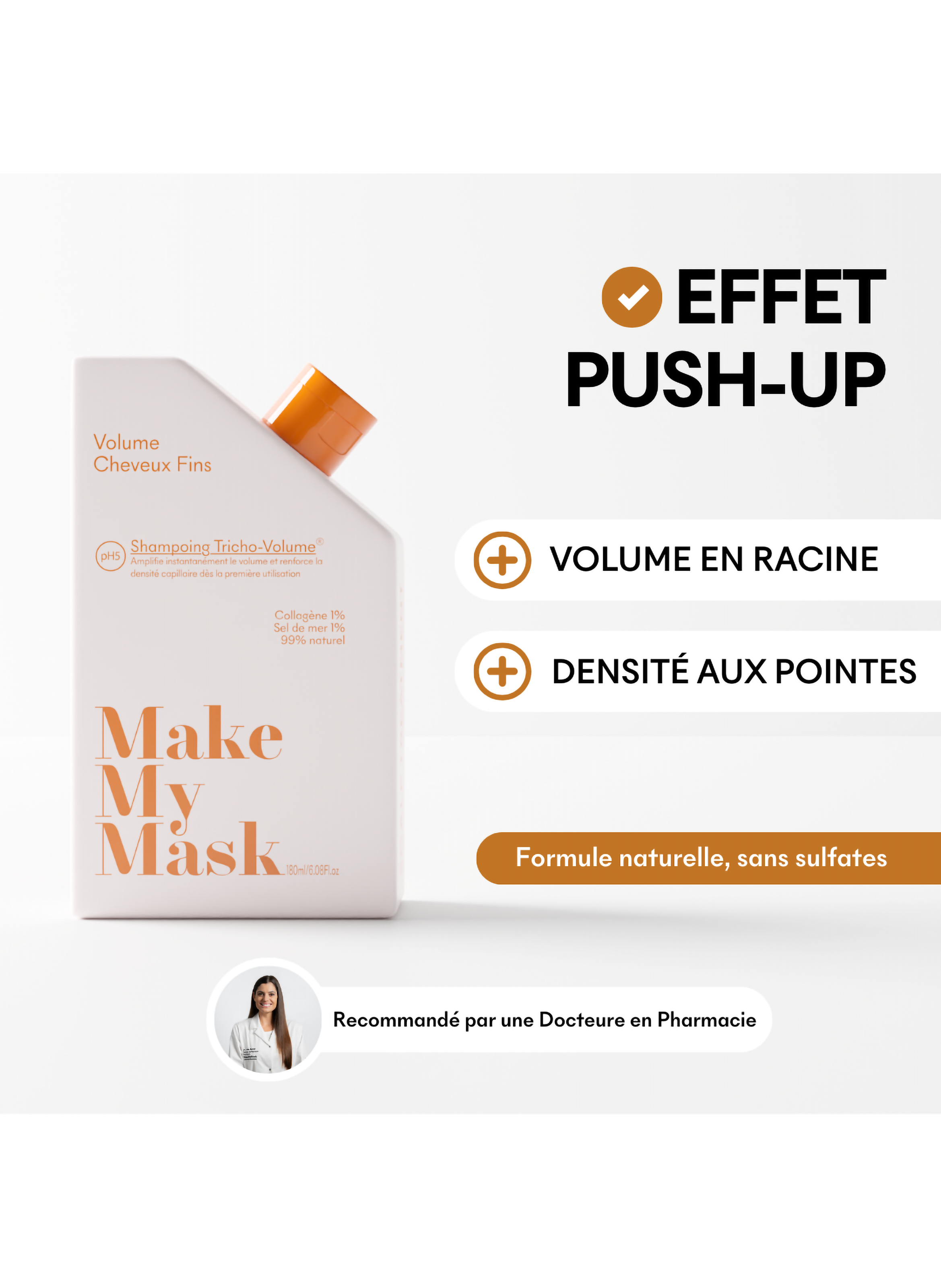 Shampoing Tricho-Volume MAKE MY MASK No color