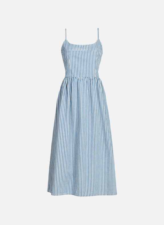 Robe midi rayée à bretelles Bleu by LEVI'S LEVI'S Robe midi rayée à bretelles Bleu