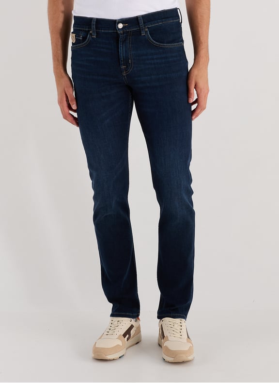 Jean skinny en coton stretch Bleu by 7 FOR ALL MANKIND 7 FOR ALL MANKIND Jean skinny en coton stretch Bleu