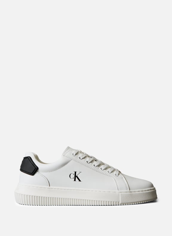 Baskets en cuir Blanc by CALVIN KLEIN CALVIN KLEIN Baskets en cuir Blanc