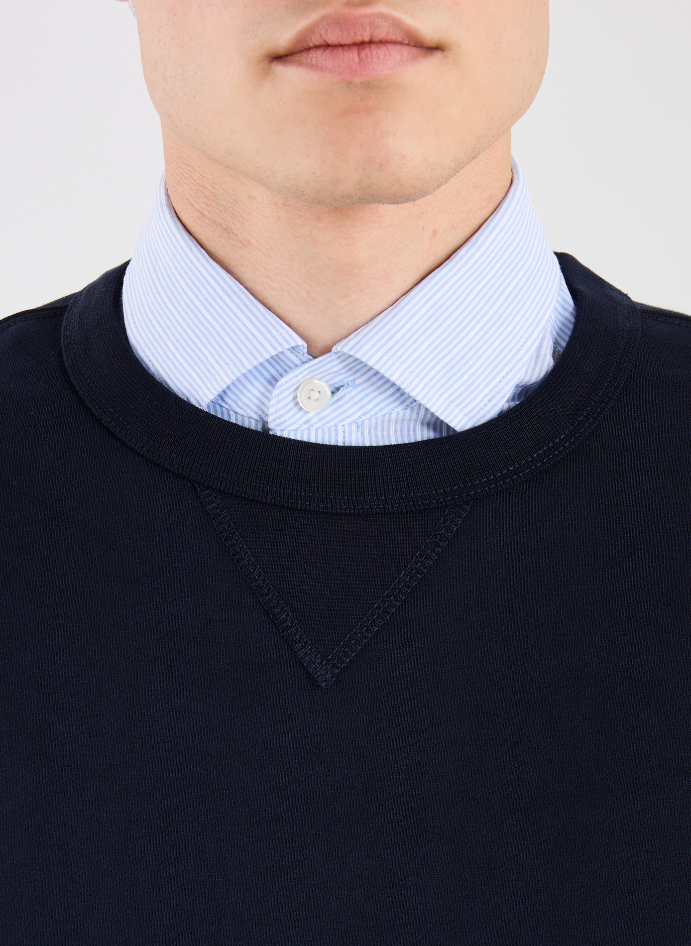 Cotton sweatshirt AU PRINTEMPS PARIS Blue