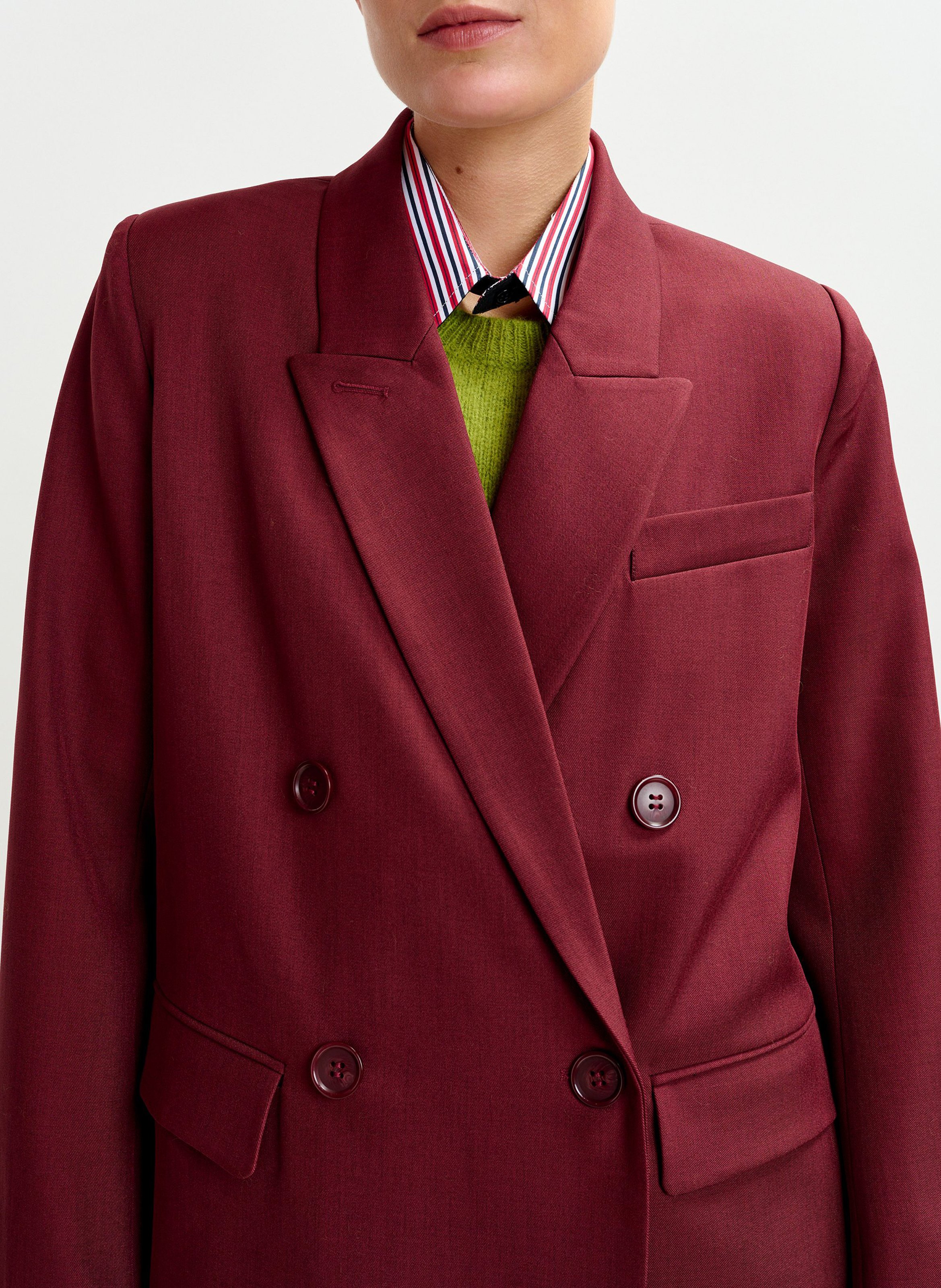 Veste col tailleur Imure ESSENTIEL ANTWERP Rouge