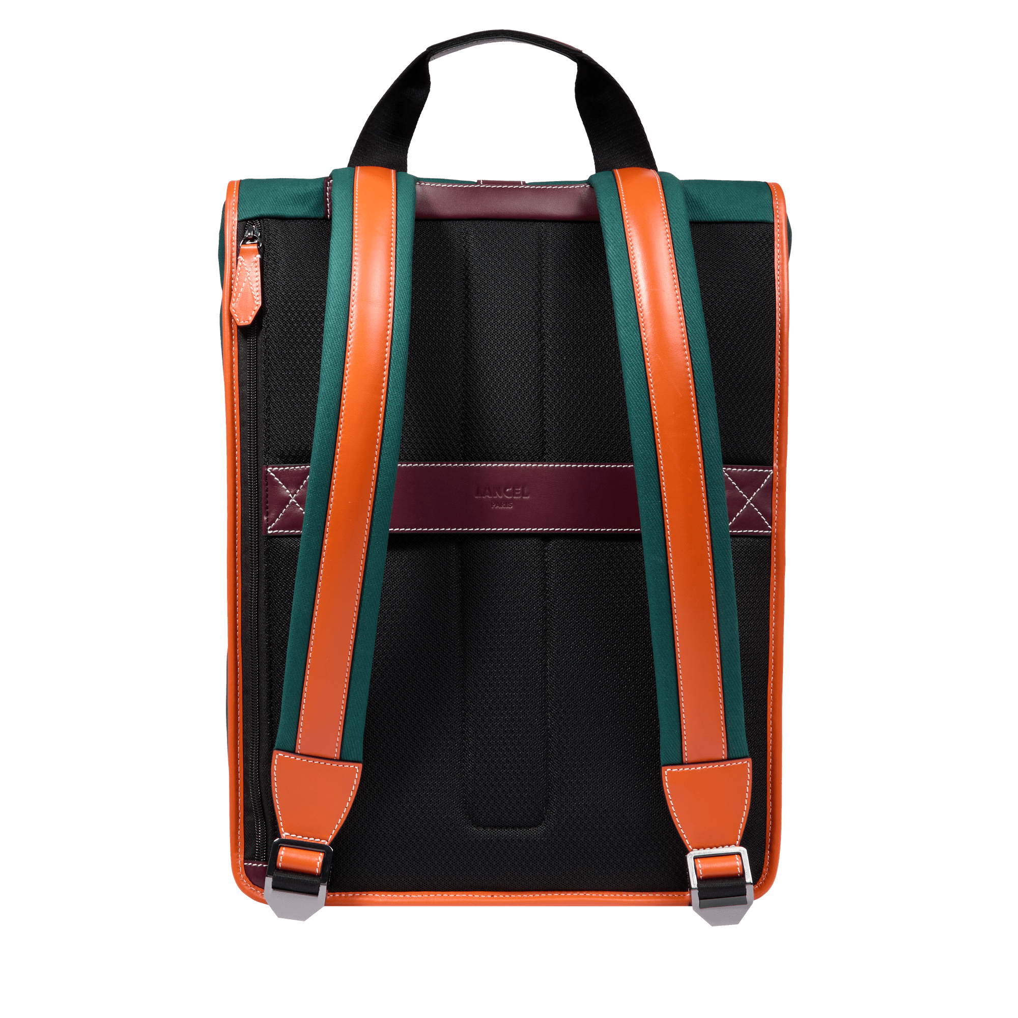 Sac à dos rolltop 15'6 escapade de lancel en cuir LANCEL Vert